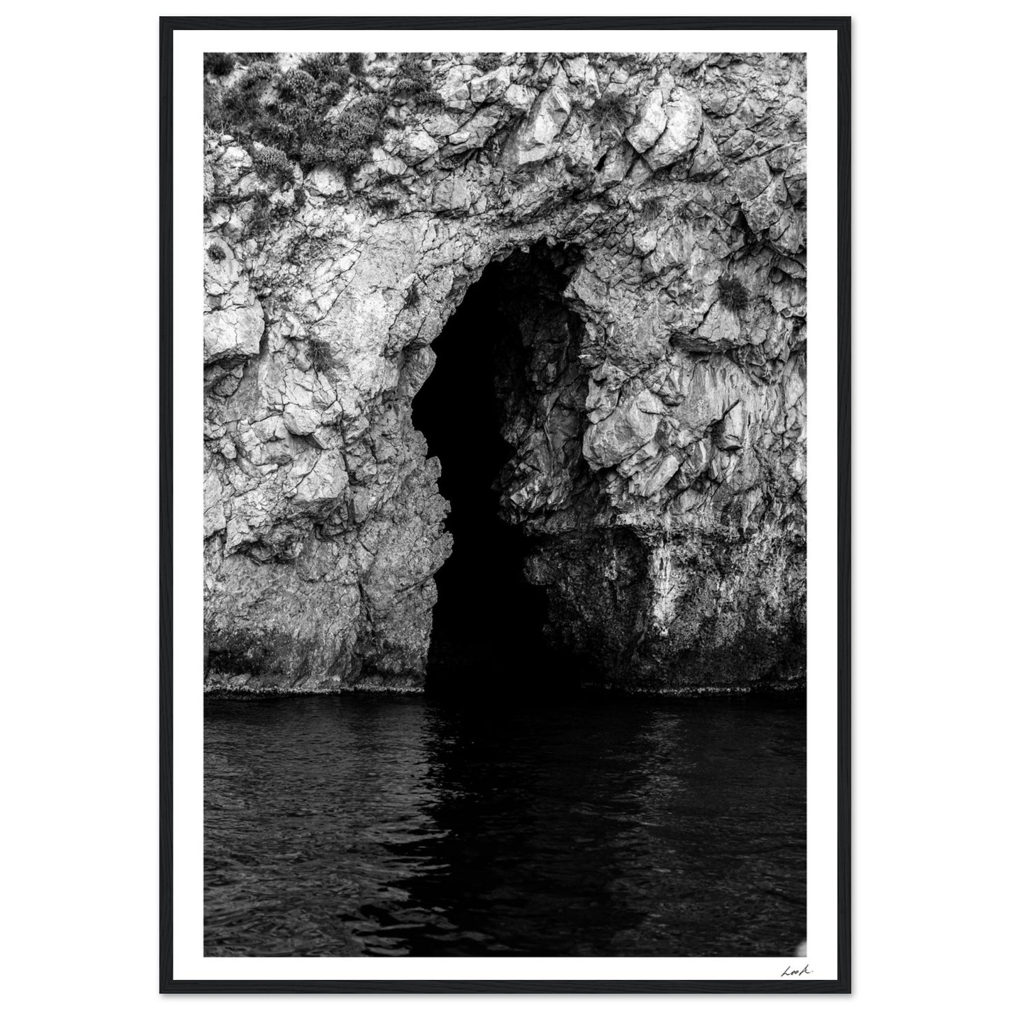 Taormina Cave - Premium Matte Paper Wooden Framed Poster