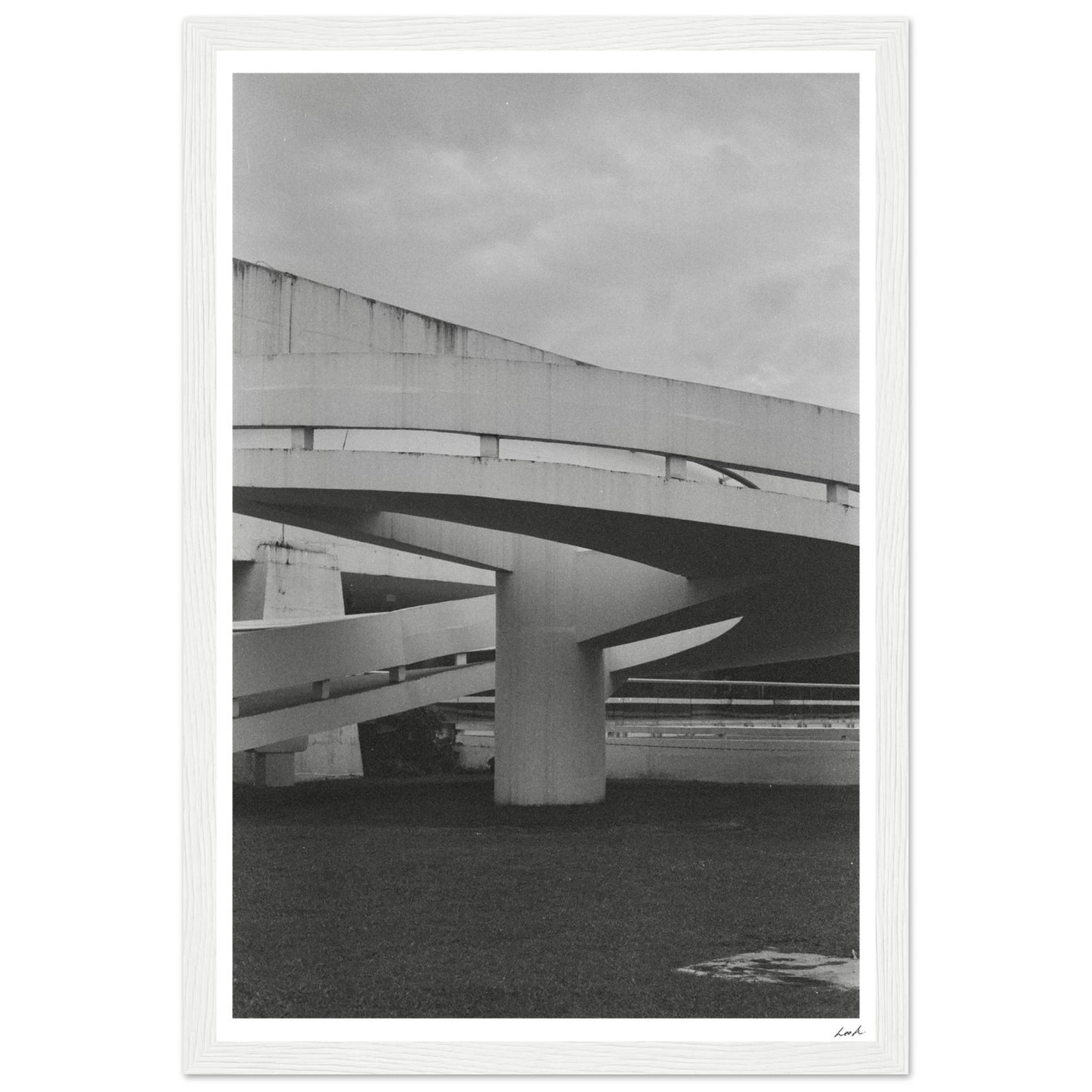 MONb_w - Premium Matte Paper Wooden Framed Poster