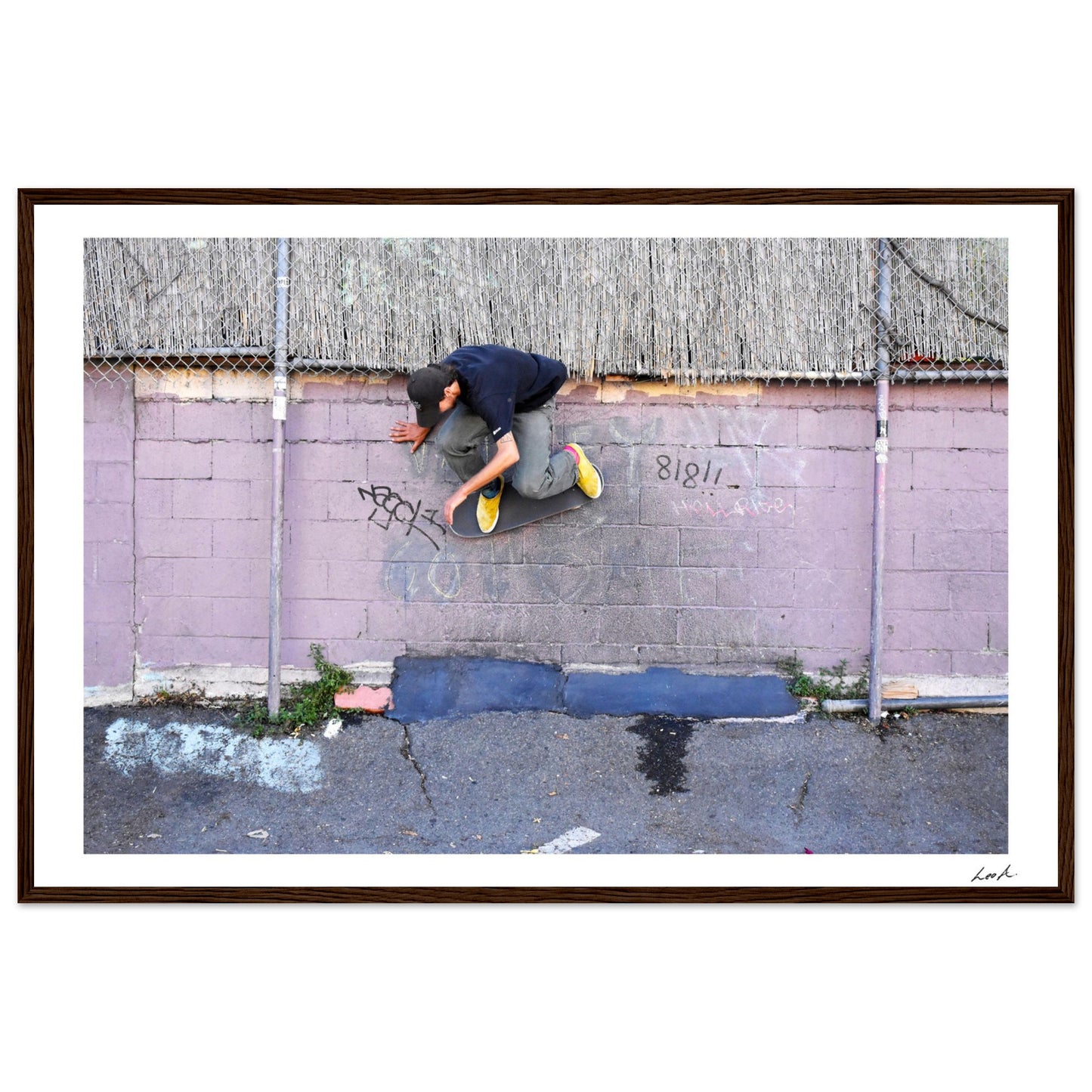 Lou Wallride - Premium Matte Paper Wooden Framed Poster