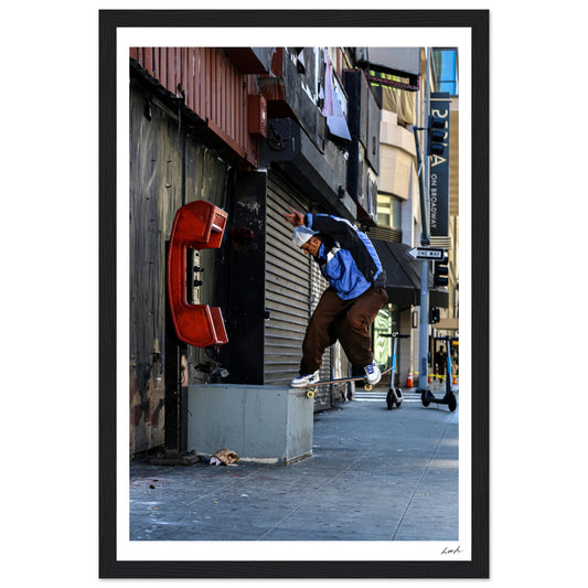 SS FS Nose Slide - Premium Matte Paper Wooden Framed Poster