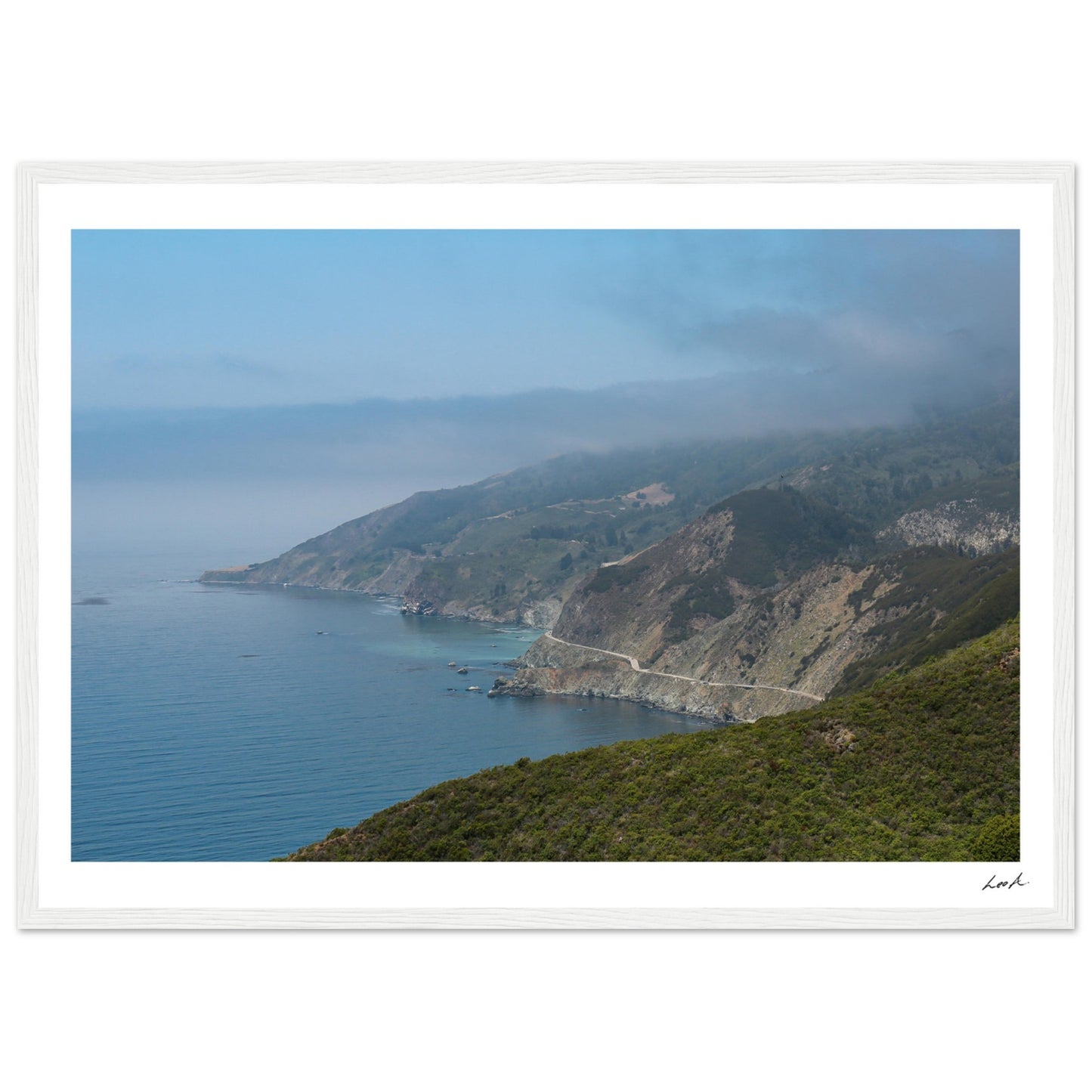 Big Sur Landscape - Premium Matte Paper Wooden Framed Poster