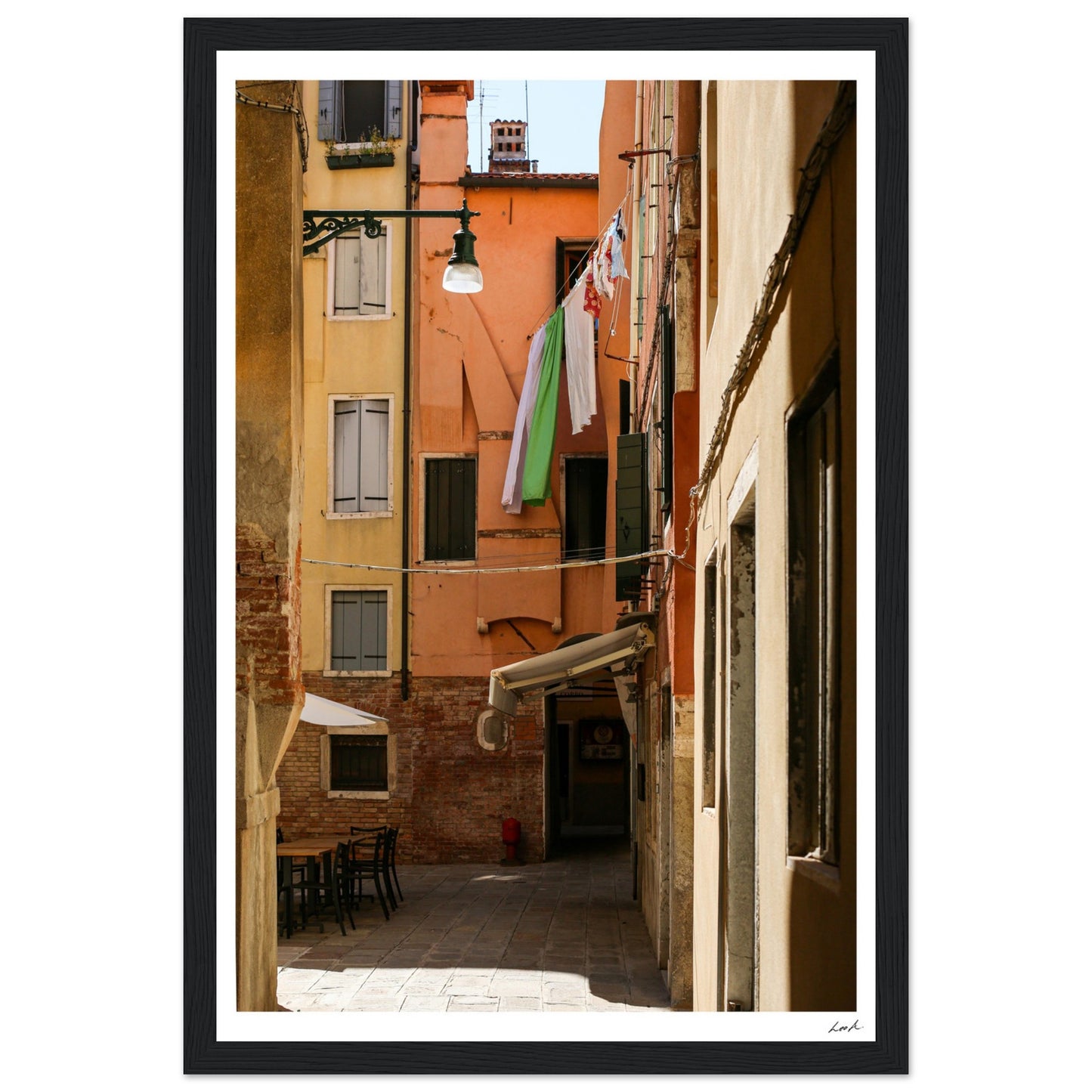 Street of Venice - Premium Matte Paper Wooden Framed Poster