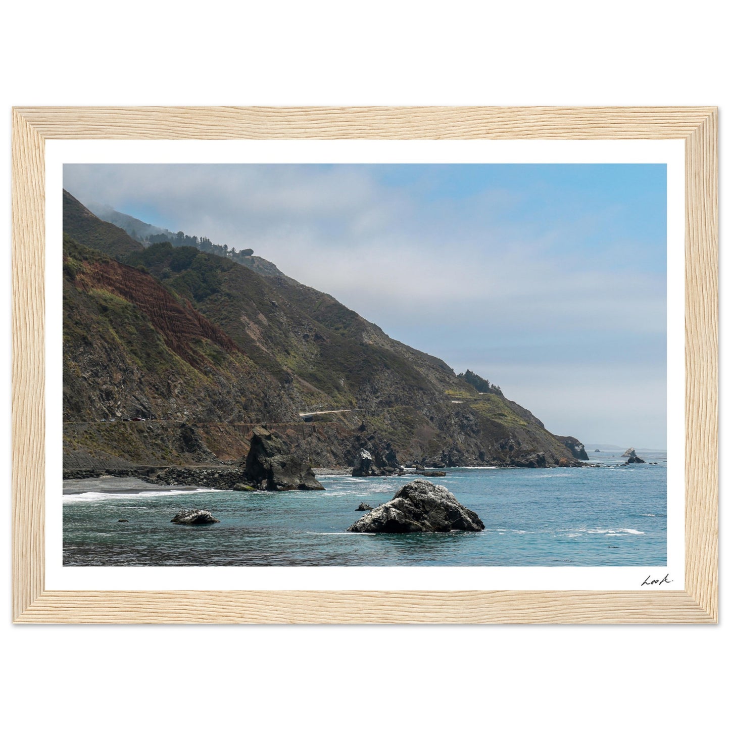 Big Sur Landscape 2 - Premium Matte Paper Wooden Framed Poster