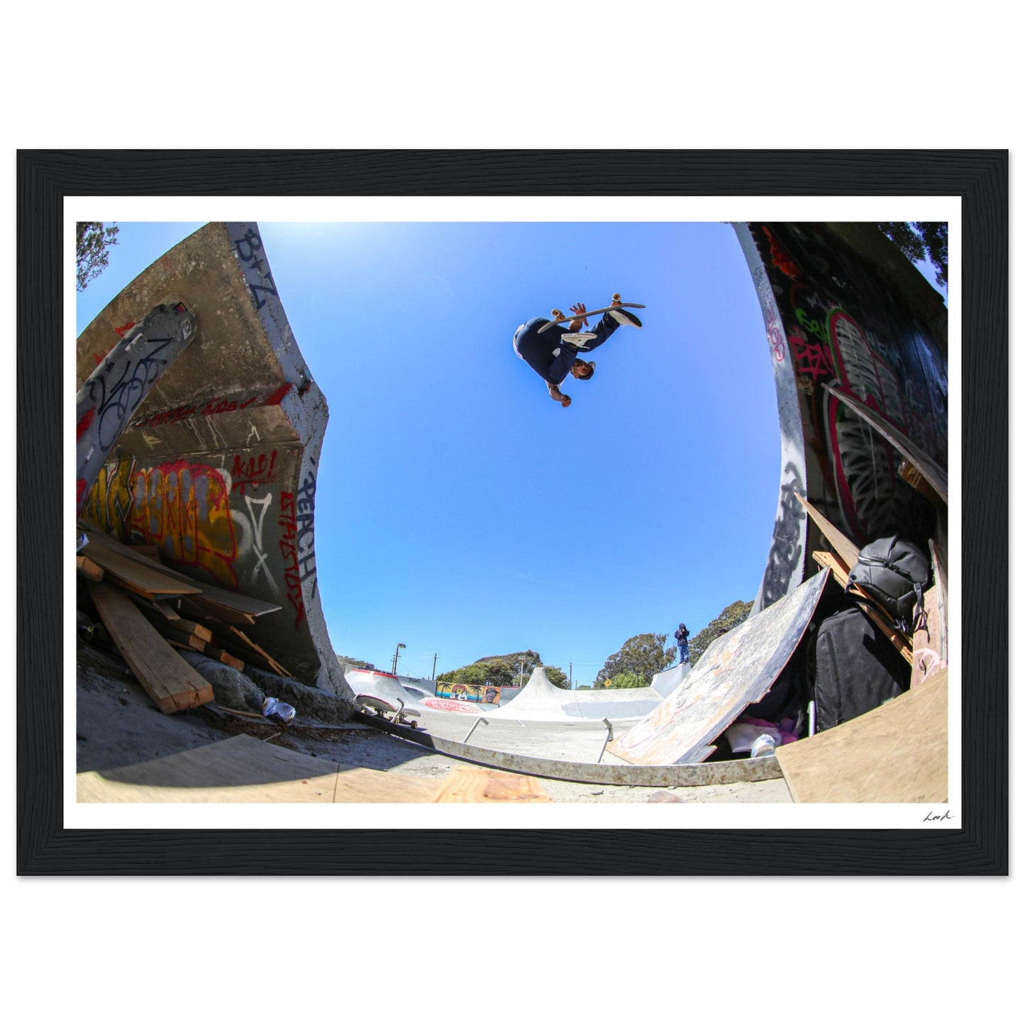 Treasure Island CA - Premium Matte Paper Wooden Framed Poster