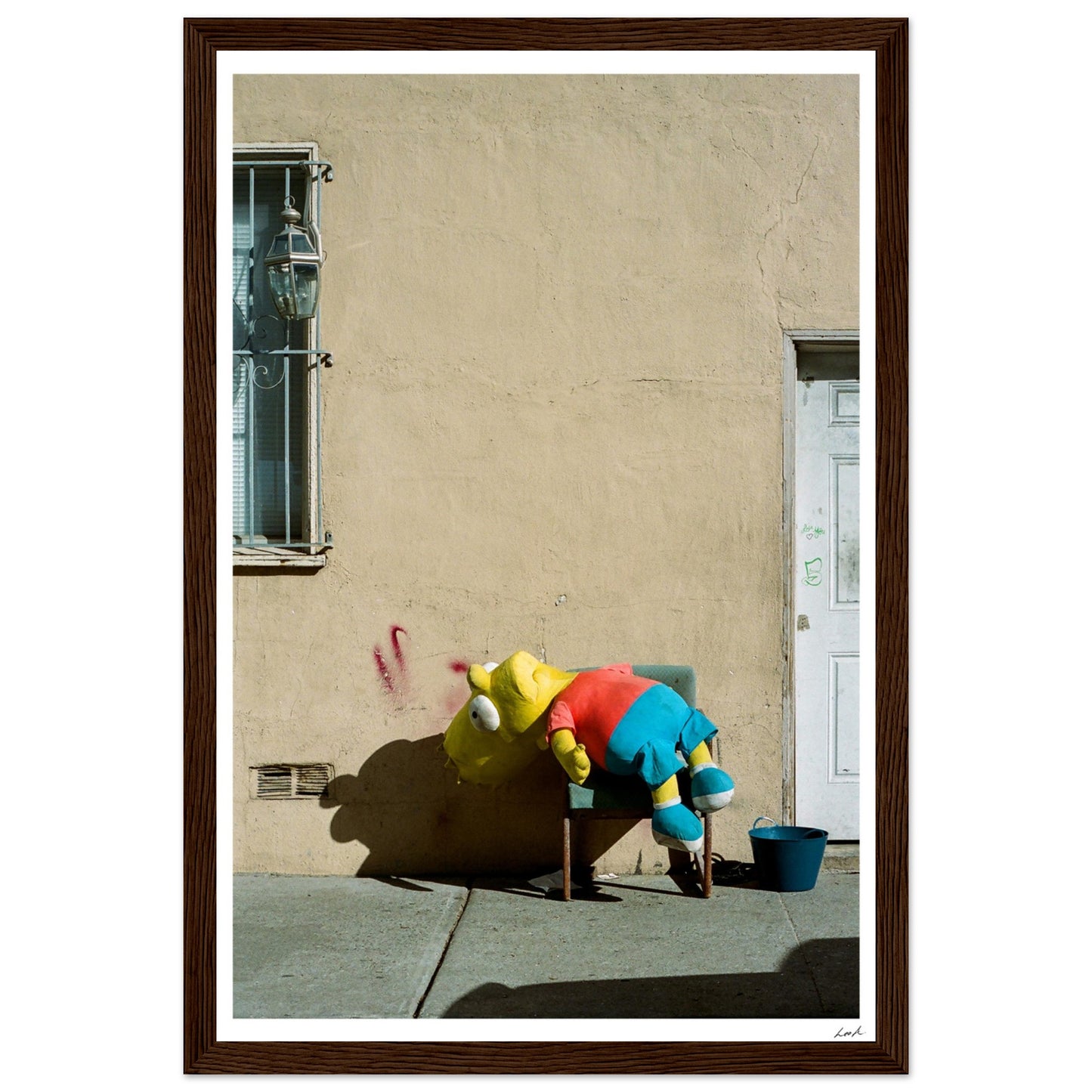 Bart Simpson Dead - Premium Matte Paper Wooden Framed Poster
