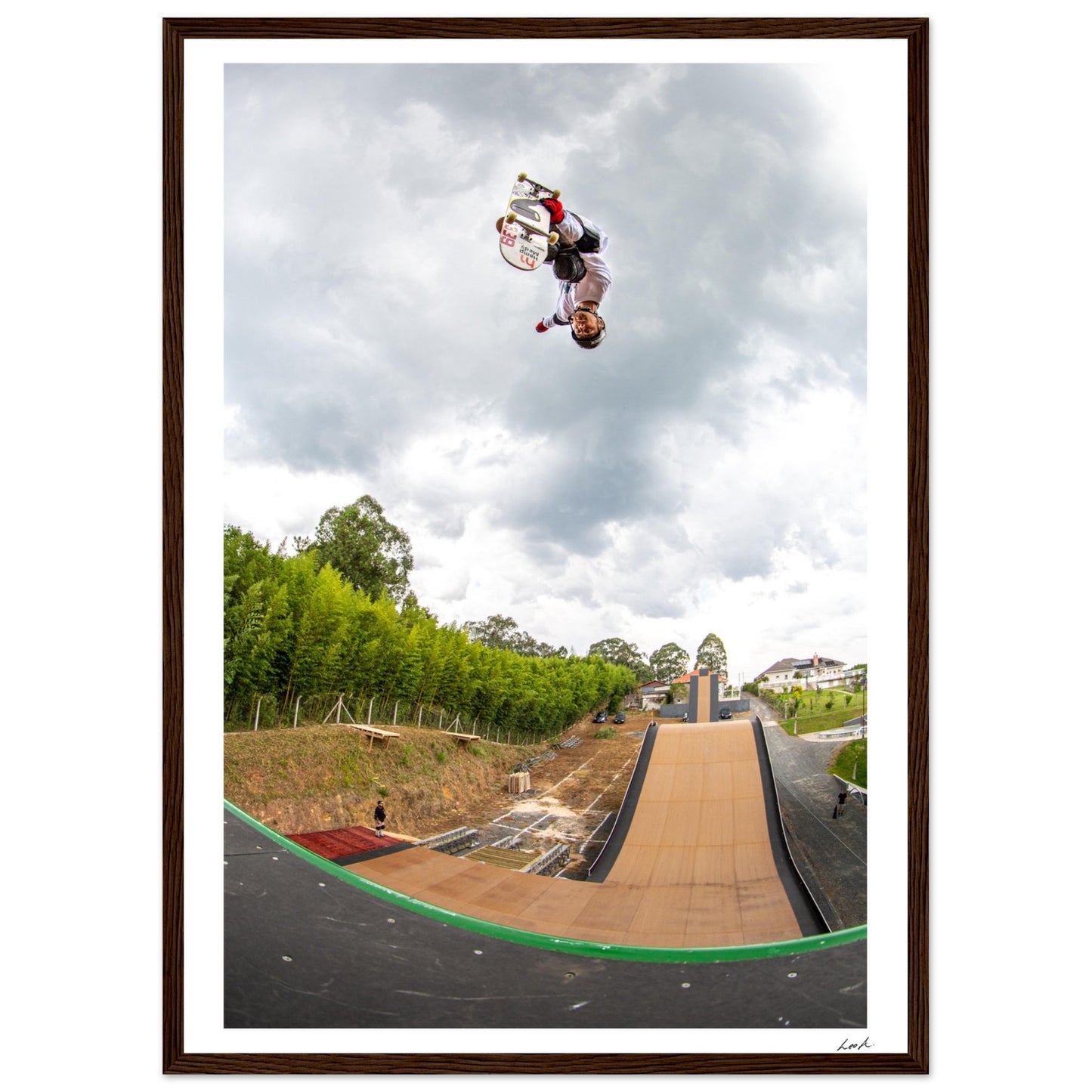 Curitiba Brazil - Premium Matte Paper Wooden Framed Poster