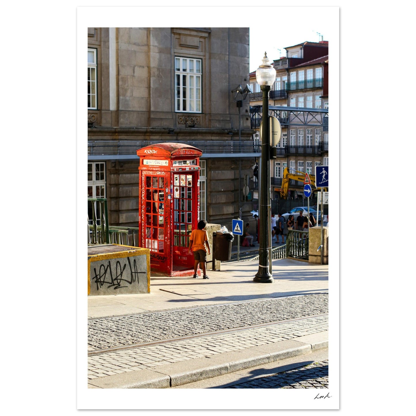Street of Porto - Premium Semi-Glossy Paper Poster