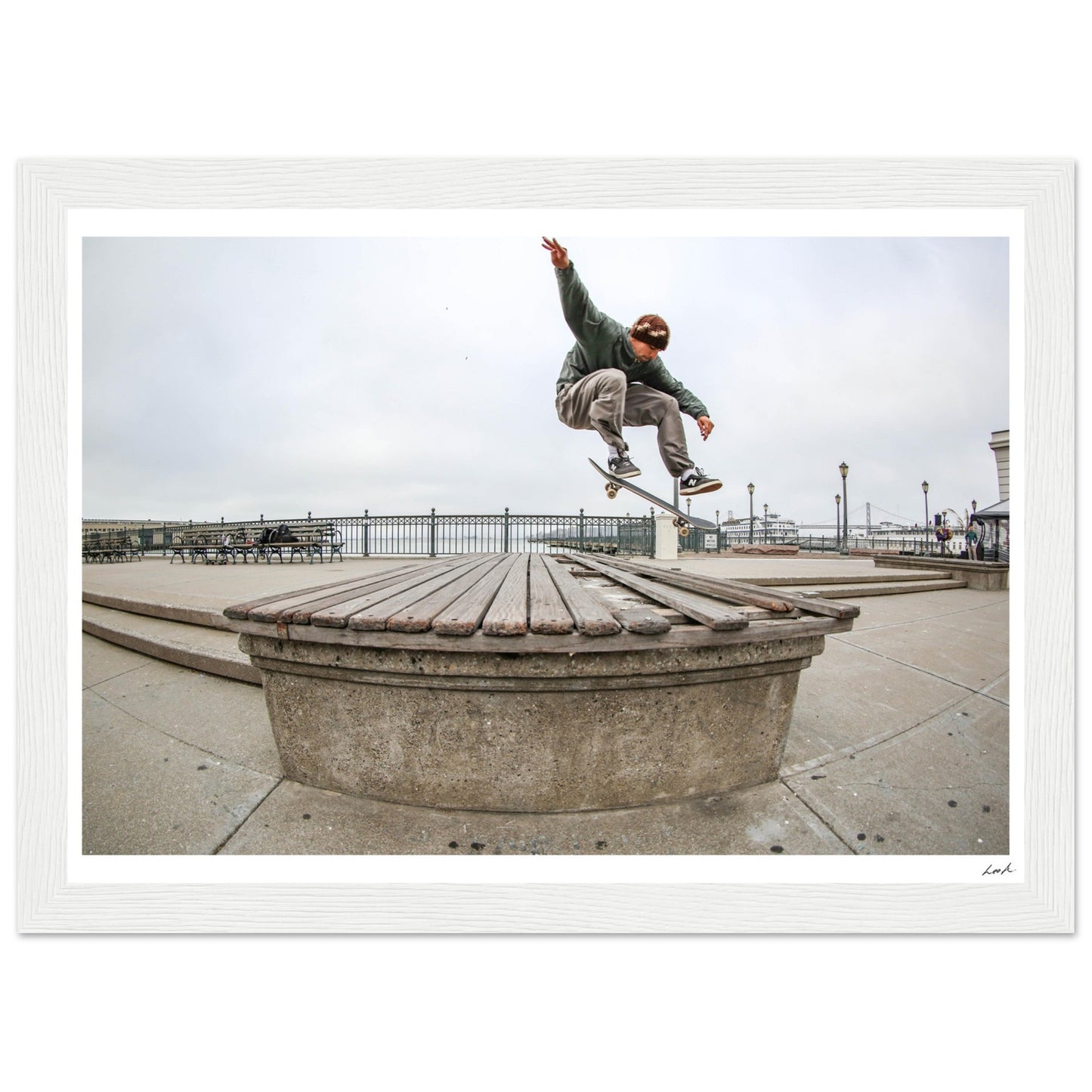 Kickflip - Premium Matte Paper Wooden Framed Poster