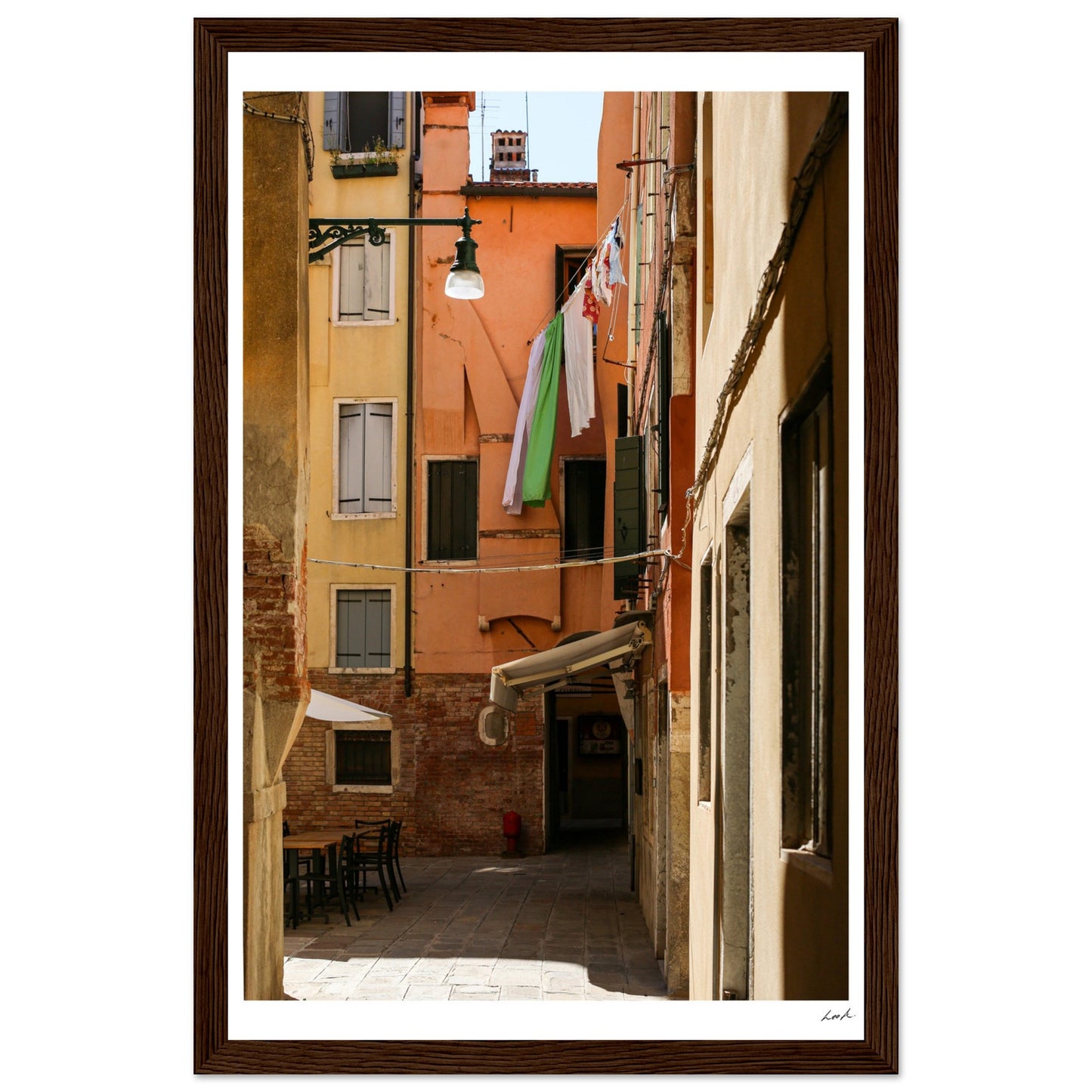 Street of Venice - Premium Matte Paper Wooden Framed Poster
