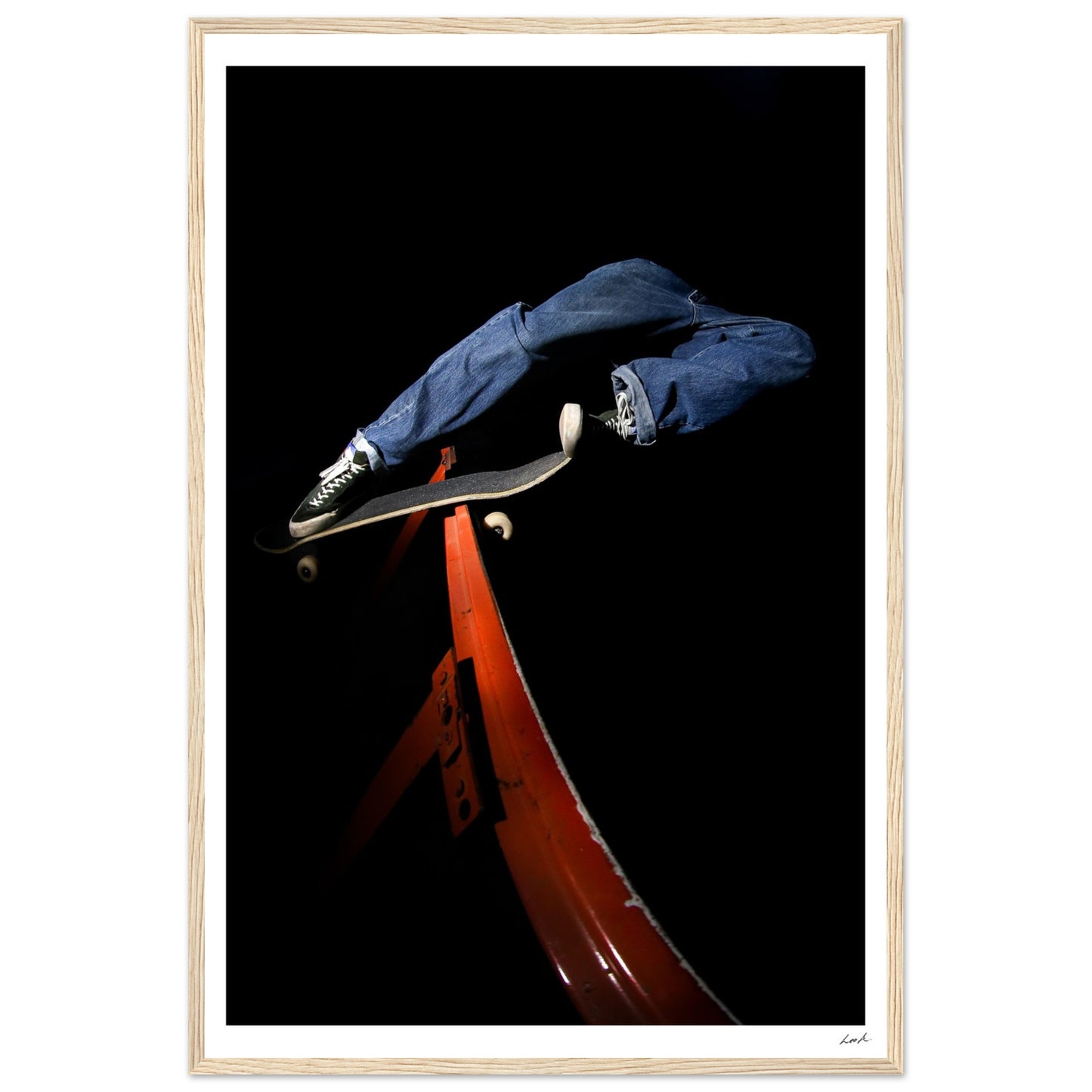 Lou Rock and Roll - Premium Matte Paper Wooden Framed Poster