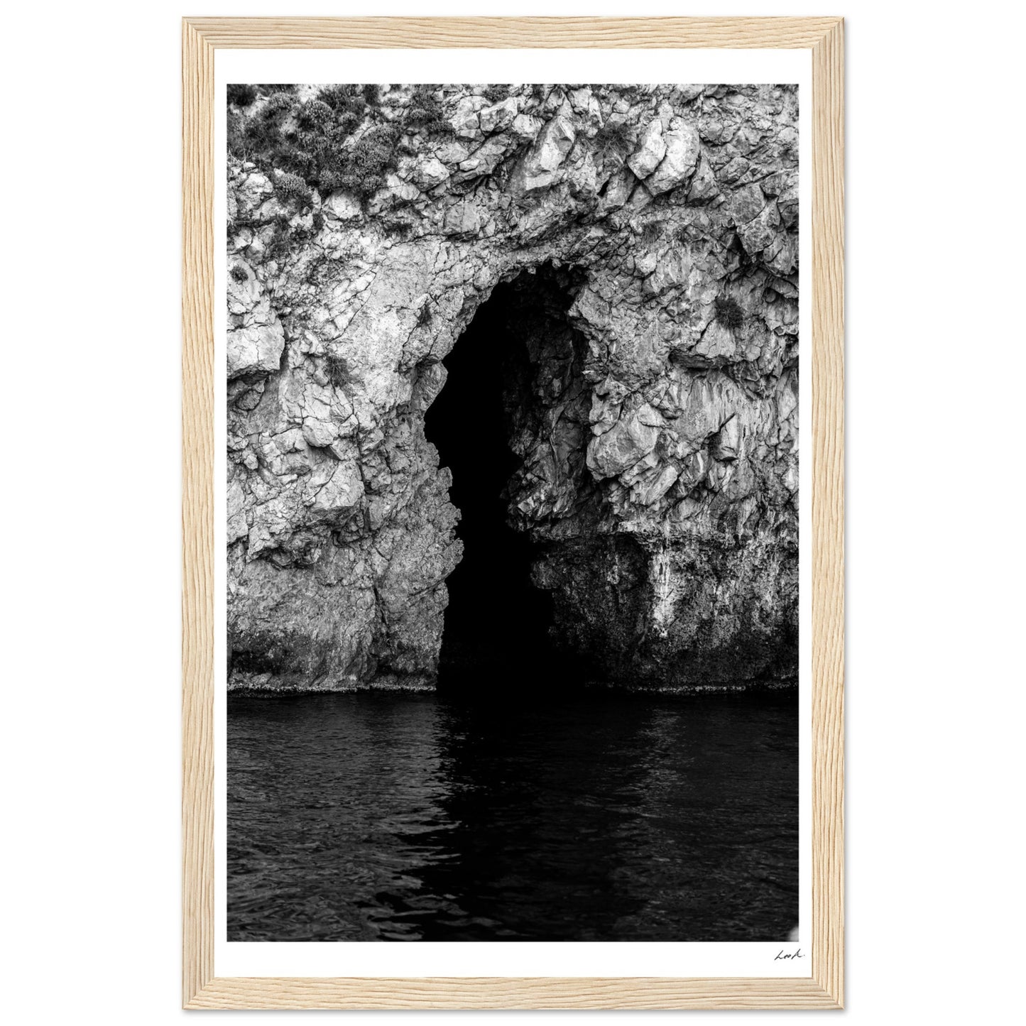 Taormina Cave - Premium Matte Paper Wooden Framed Poster
