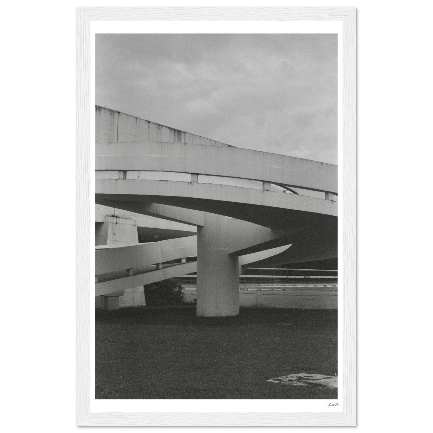 MONb_w - Premium Matte Paper Wooden Framed Poster