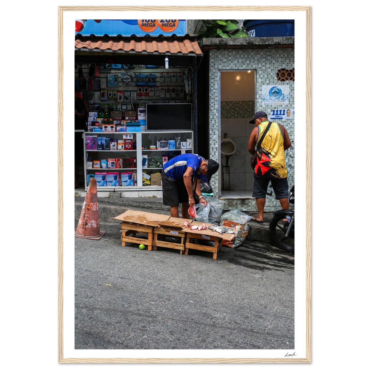 Street of RJ 2 - Premium Matte Paper Wooden Framed Poster