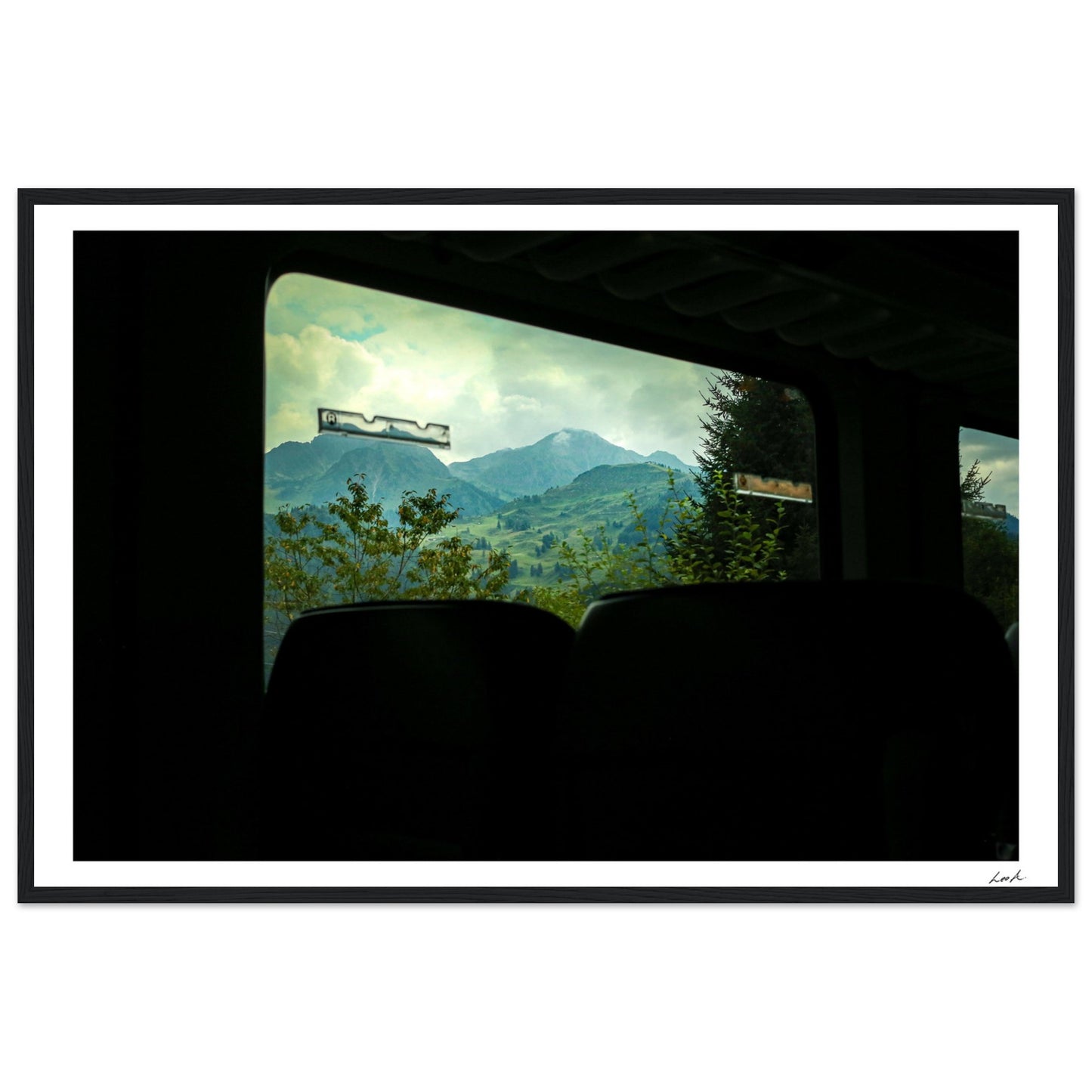 Austria Train View - Premium Matte Paper Wooden Framed Poster