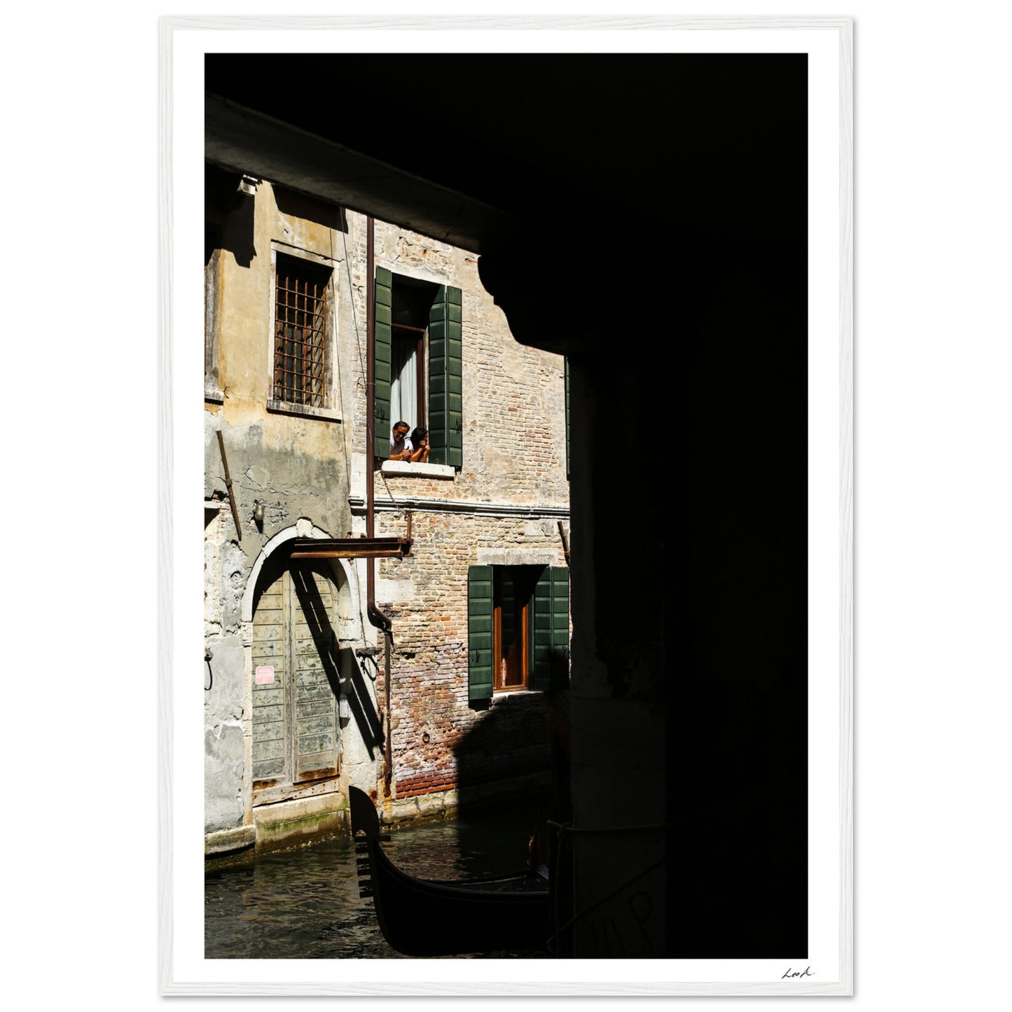 Street of Venice 2 - Premium Matte Paper Wooden Framed Poster