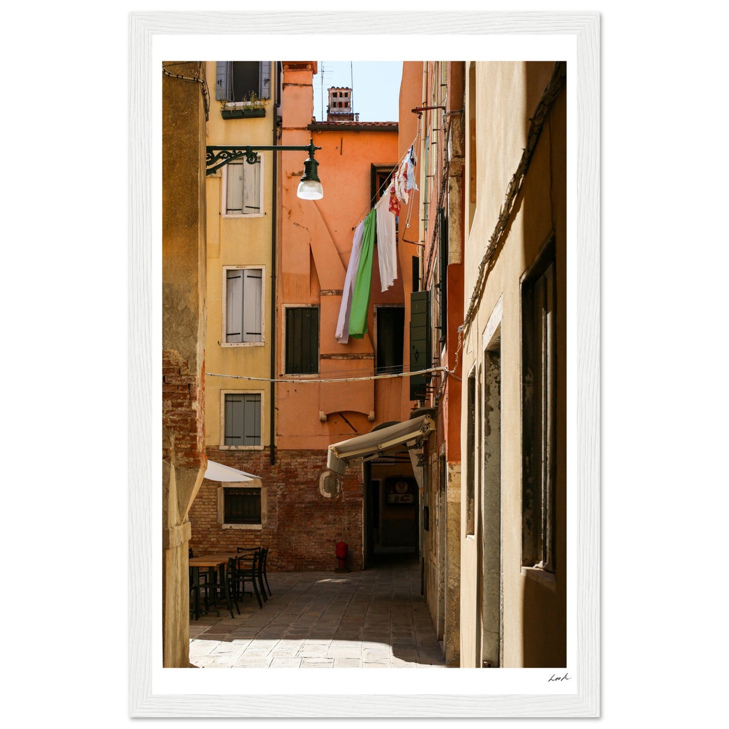 Street of Venice - Premium Matte Paper Wooden Framed Poster