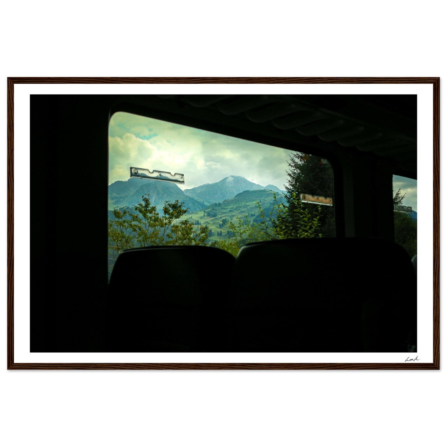 Austria Train View - Premium Matte Paper Wooden Framed Poster