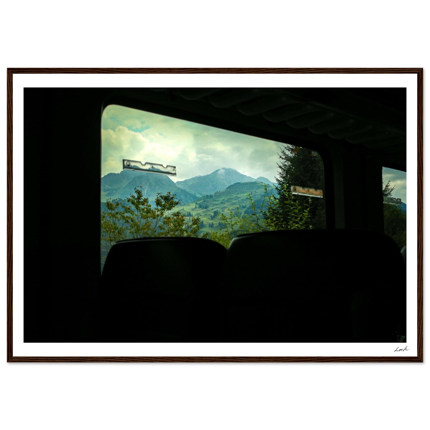 Austria Train View - Premium Matte Paper Wooden Framed Poster