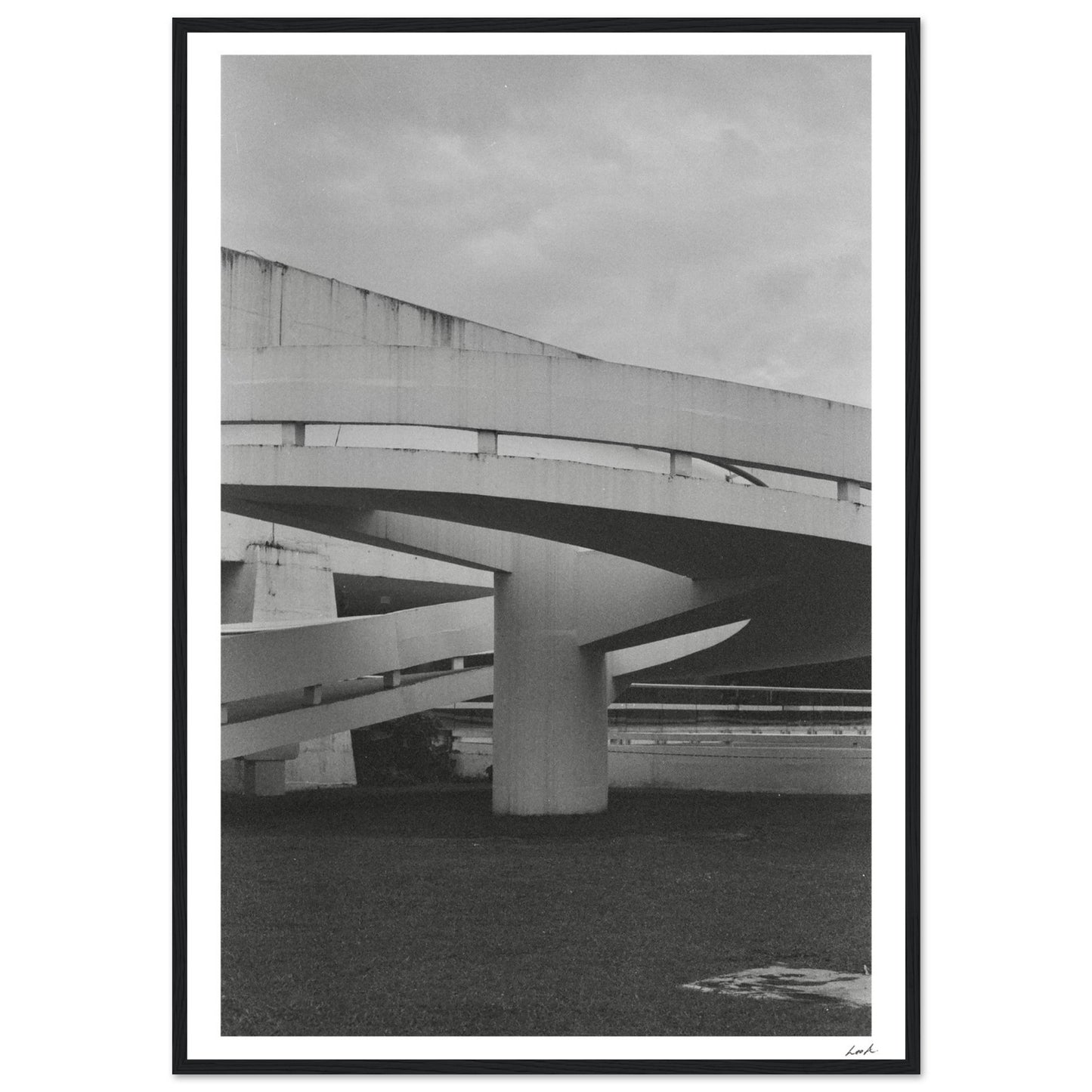 MONb_w - Premium Matte Paper Wooden Framed Poster