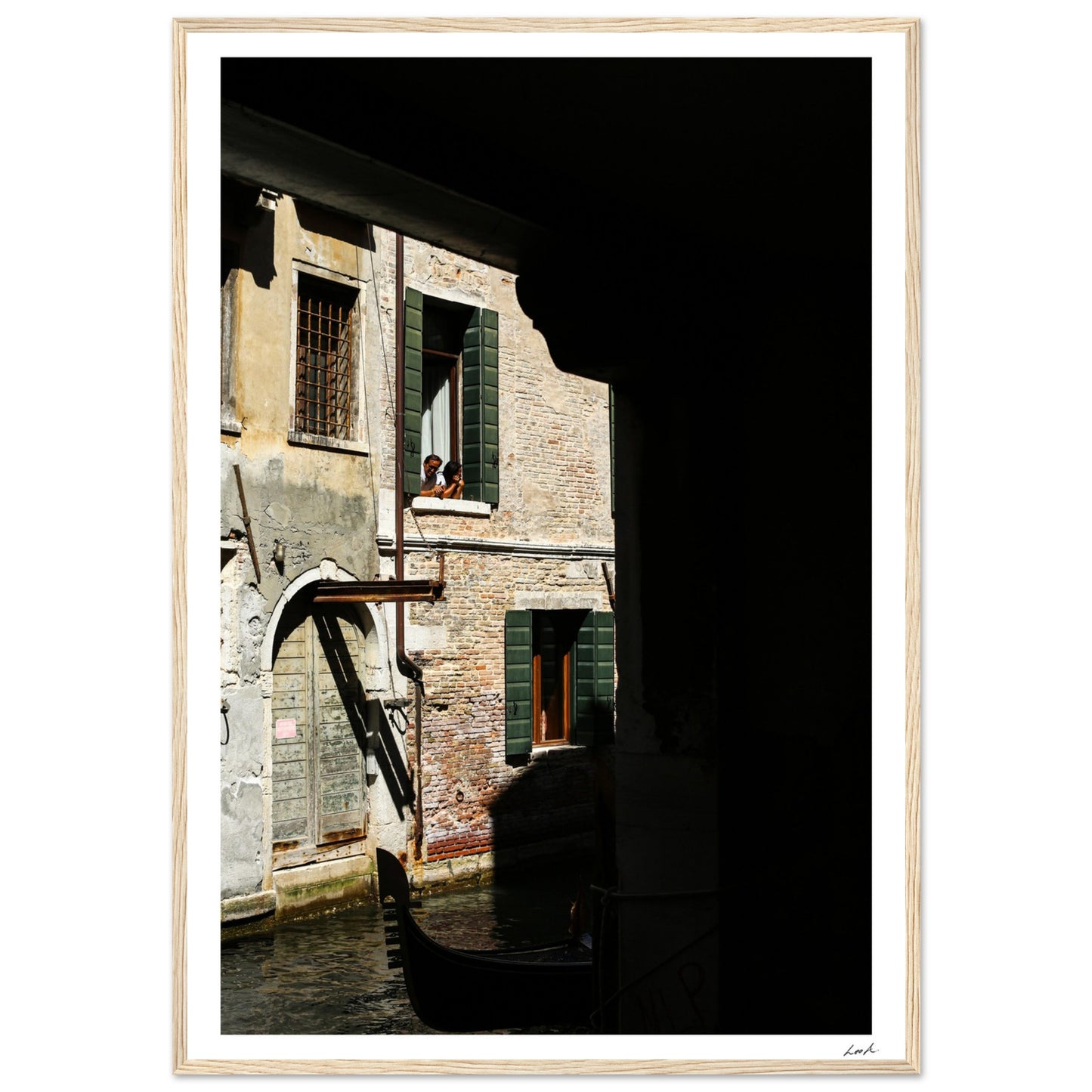 Street of Venice 2 - Premium Matte Paper Wooden Framed Poster