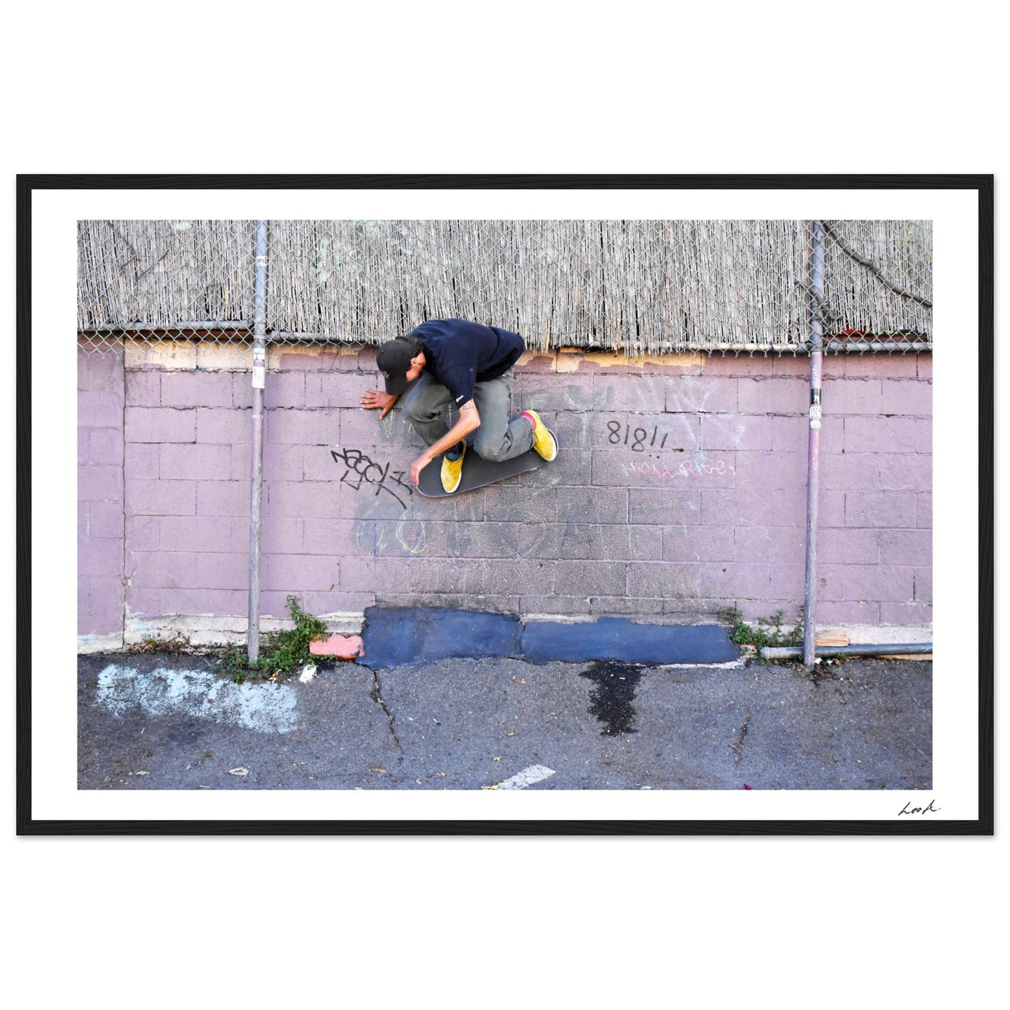 Lou Wallride - Premium Matte Paper Wooden Framed Poster