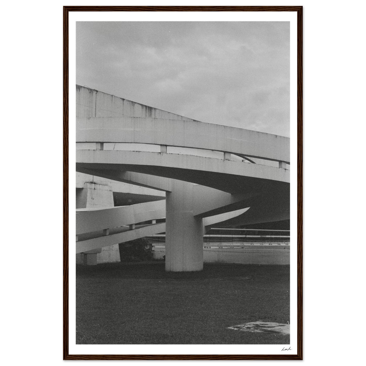 MONb_w - Premium Matte Paper Wooden Framed Poster