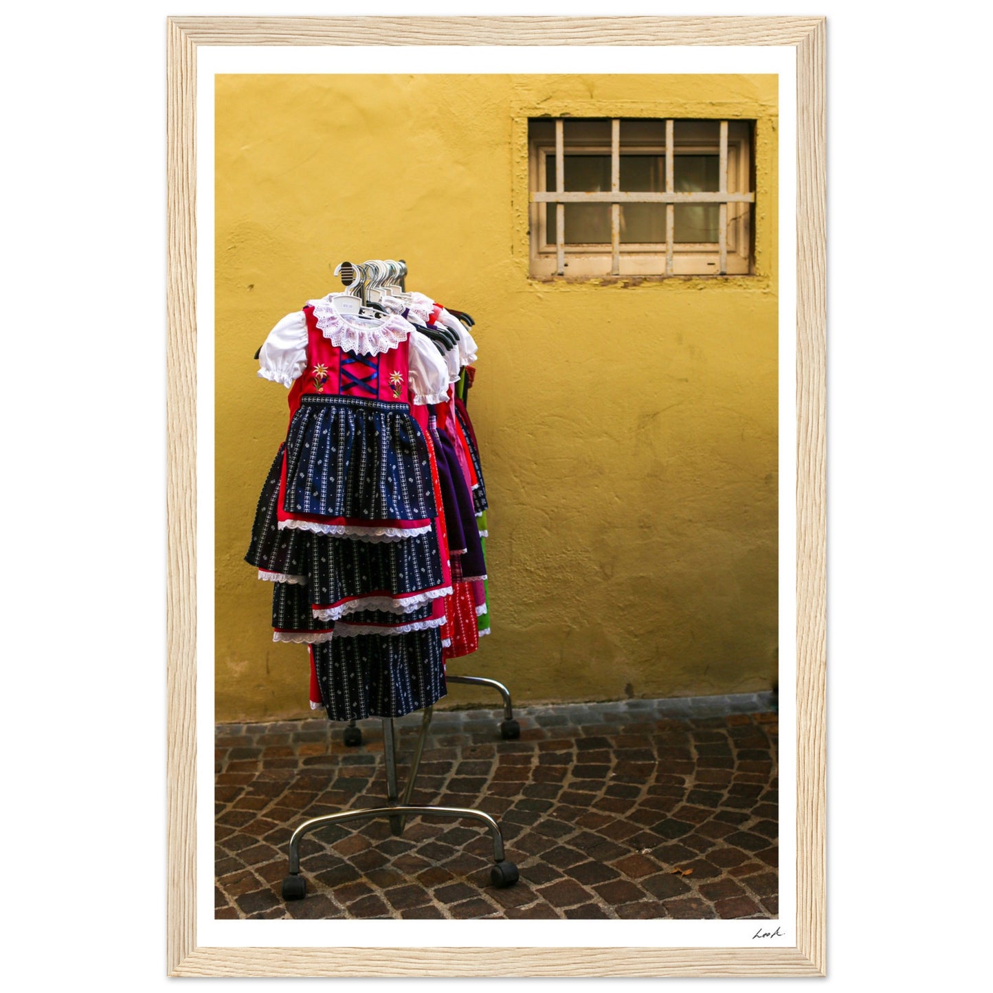 Street of Villa CH 2 - Premium Matte Paper Wooden Framed Poster