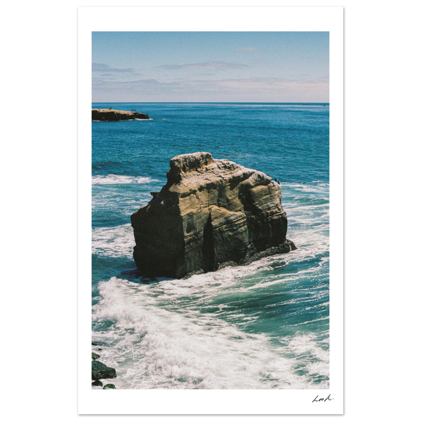 Sunset Cliff 2 - Premium Semi-Glossy Paper Poster