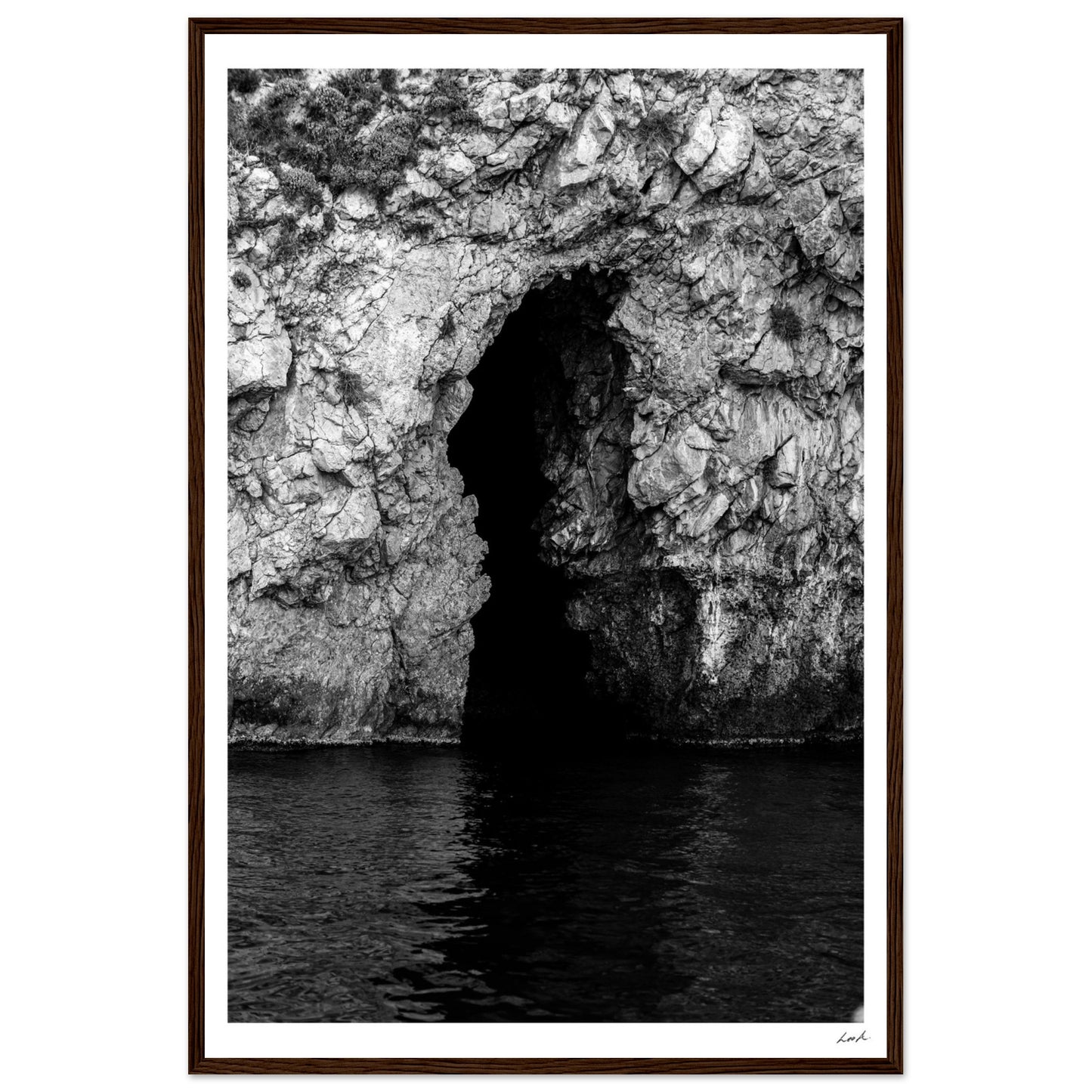 Taormina Cave - Premium Matte Paper Wooden Framed Poster