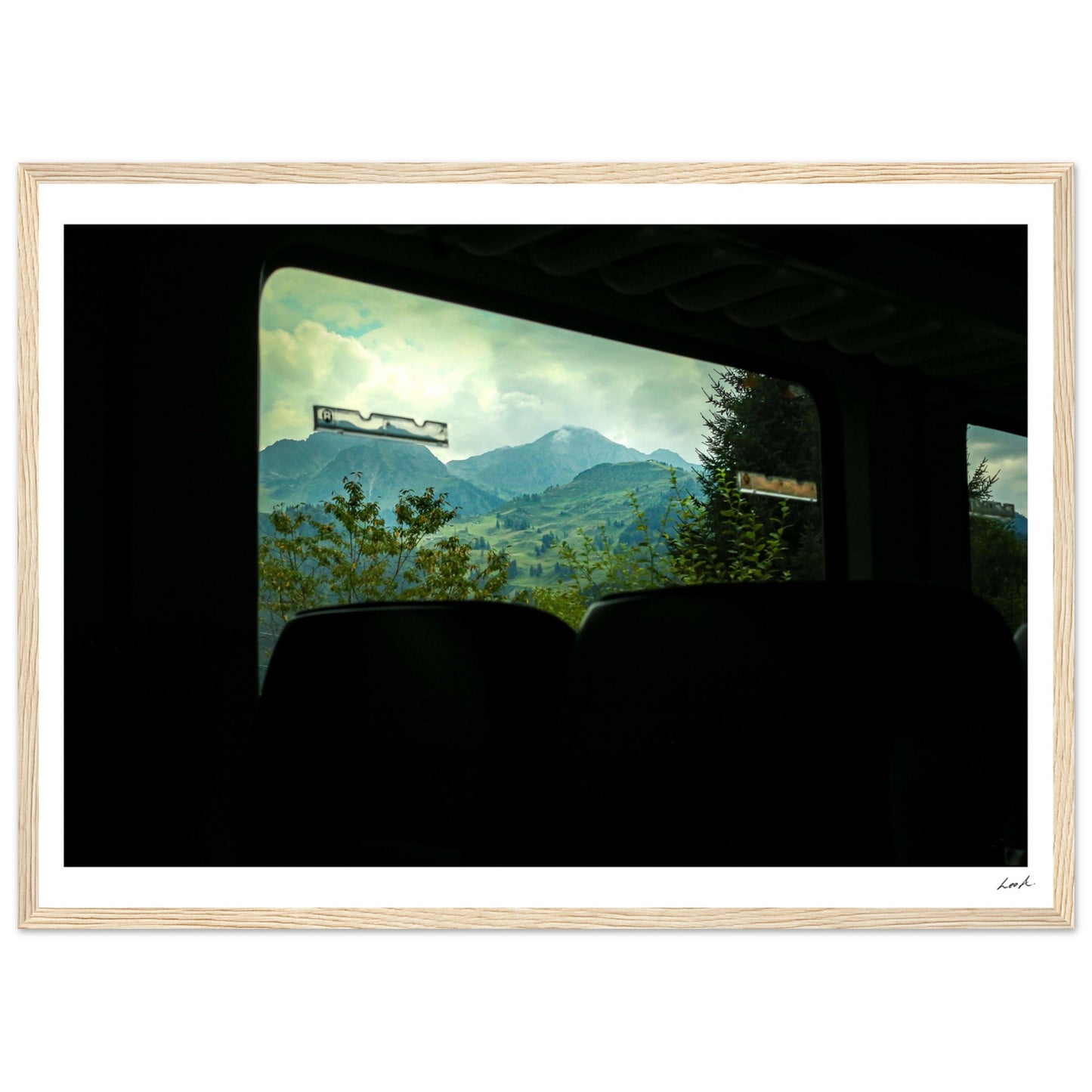 Austria Train View - Premium Matte Paper Wooden Framed Poster