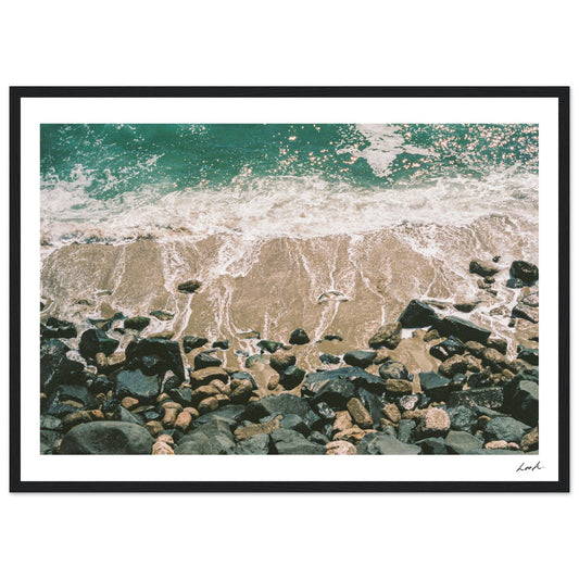 Sunset Cliff - Premium Matte Paper Wooden Framed Poster