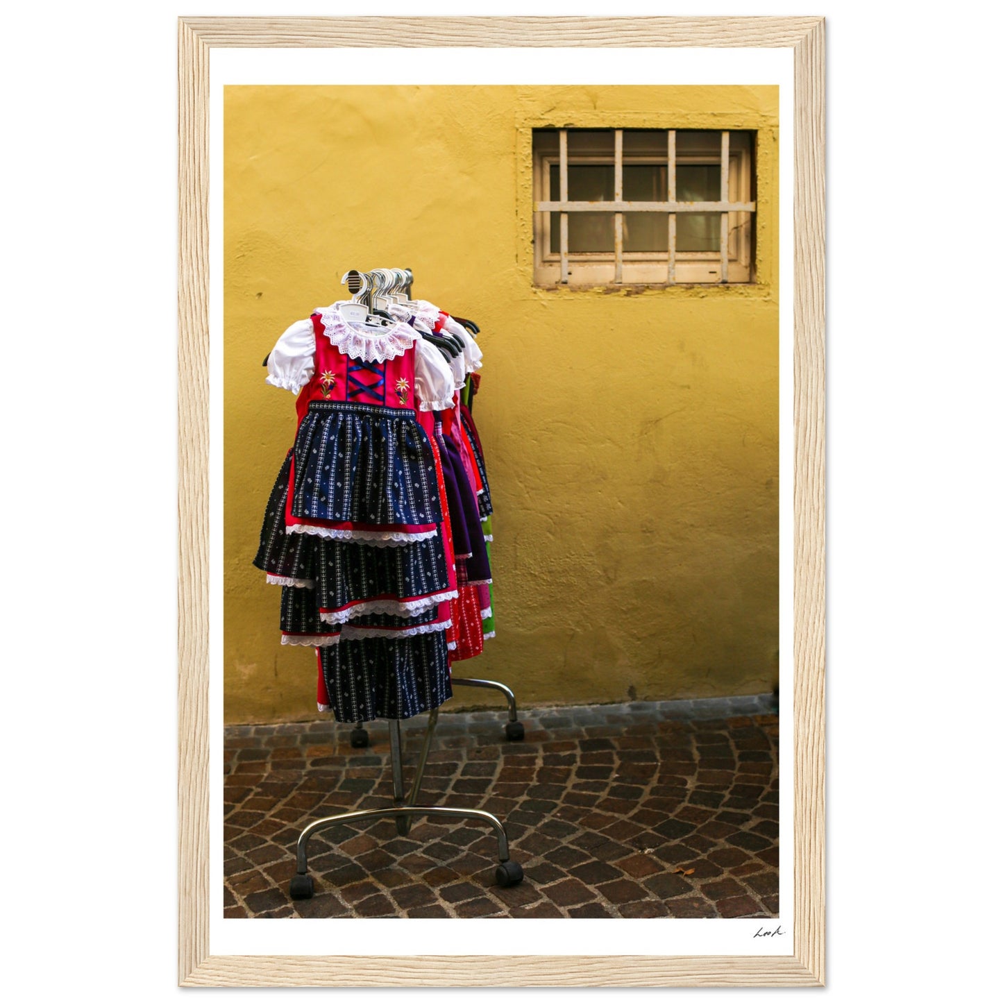 Street of Villa CH 2 - Premium Matte Paper Wooden Framed Poster