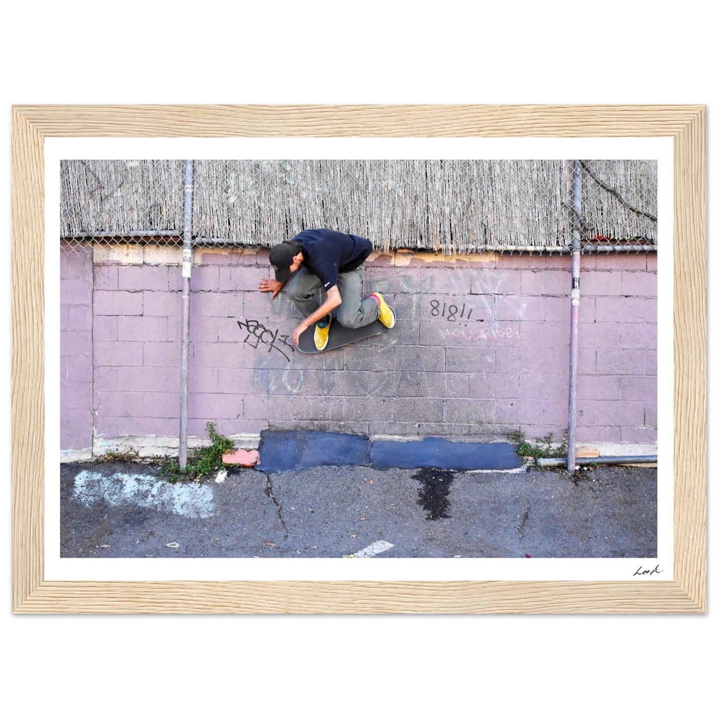 Lou Wallride - Premium Matte Paper Wooden Framed Poster