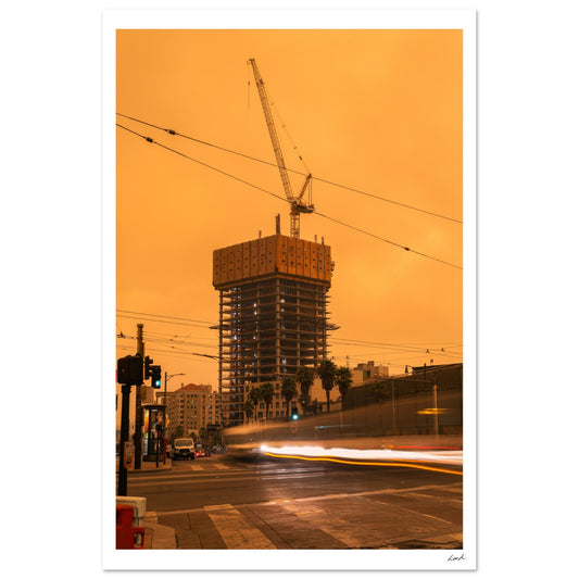 Red Sky SF - Premium Semi-Glossy Paper Poster