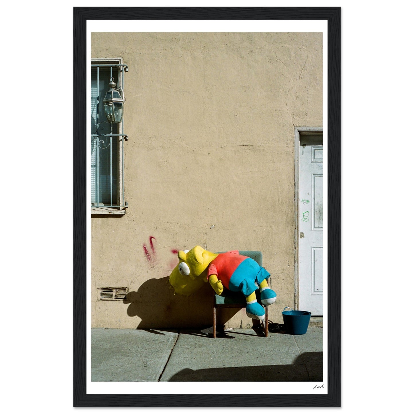 Bart Simpson Dead - Premium Matte Paper Wooden Framed Poster