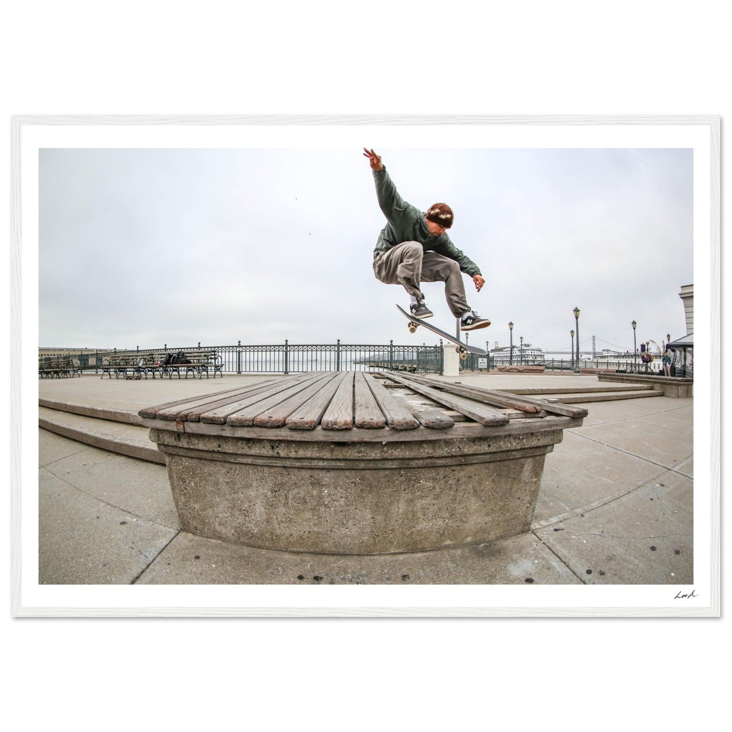Kickflip - Premium Matte Paper Wooden Framed Poster