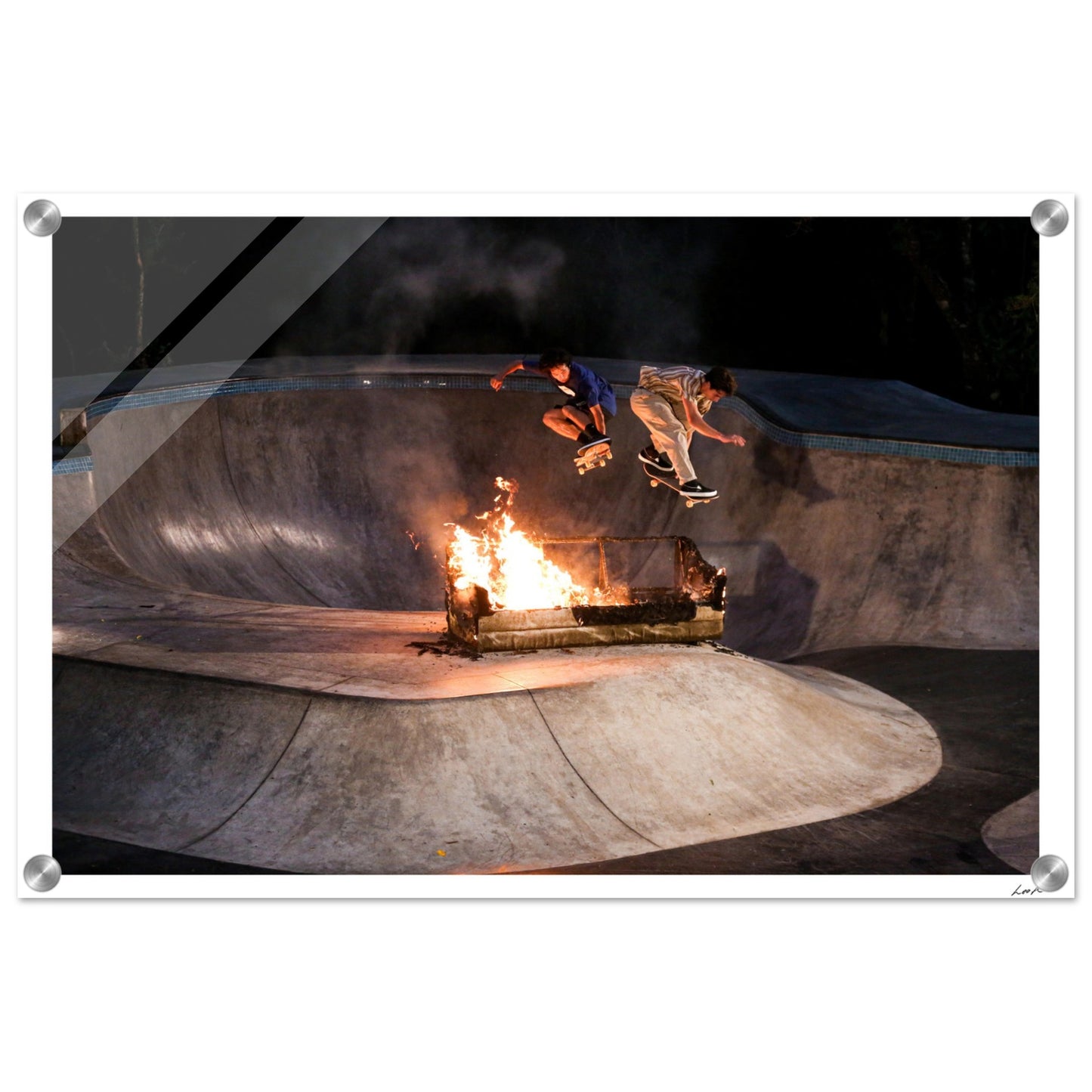 Sofa Fire - Acrylic Print