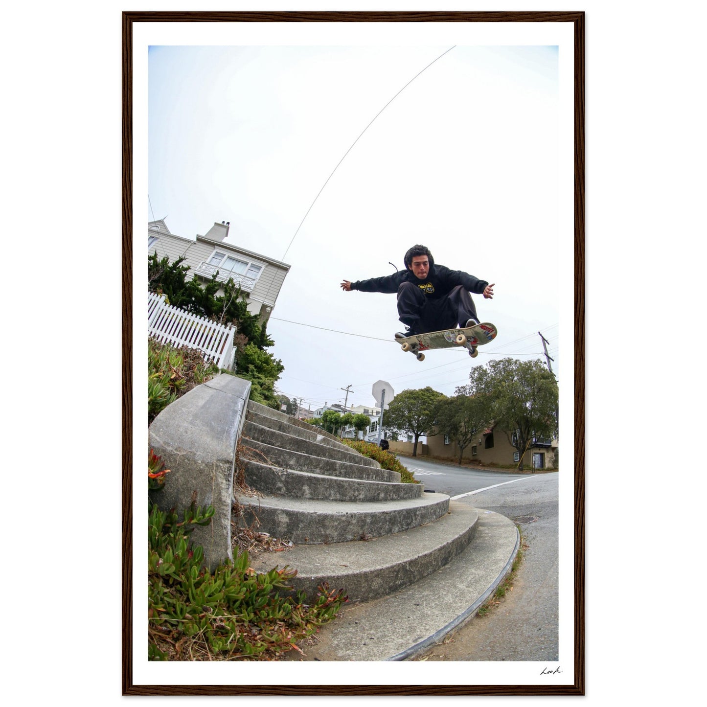 Ollie - Premium Matte Paper Wooden Framed Poster