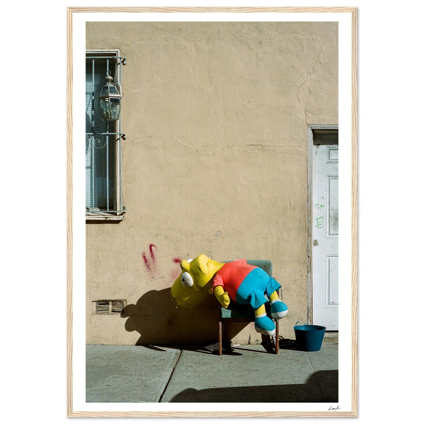 Bart Simpson Dead - Premium Matte Paper Wooden Framed Poster