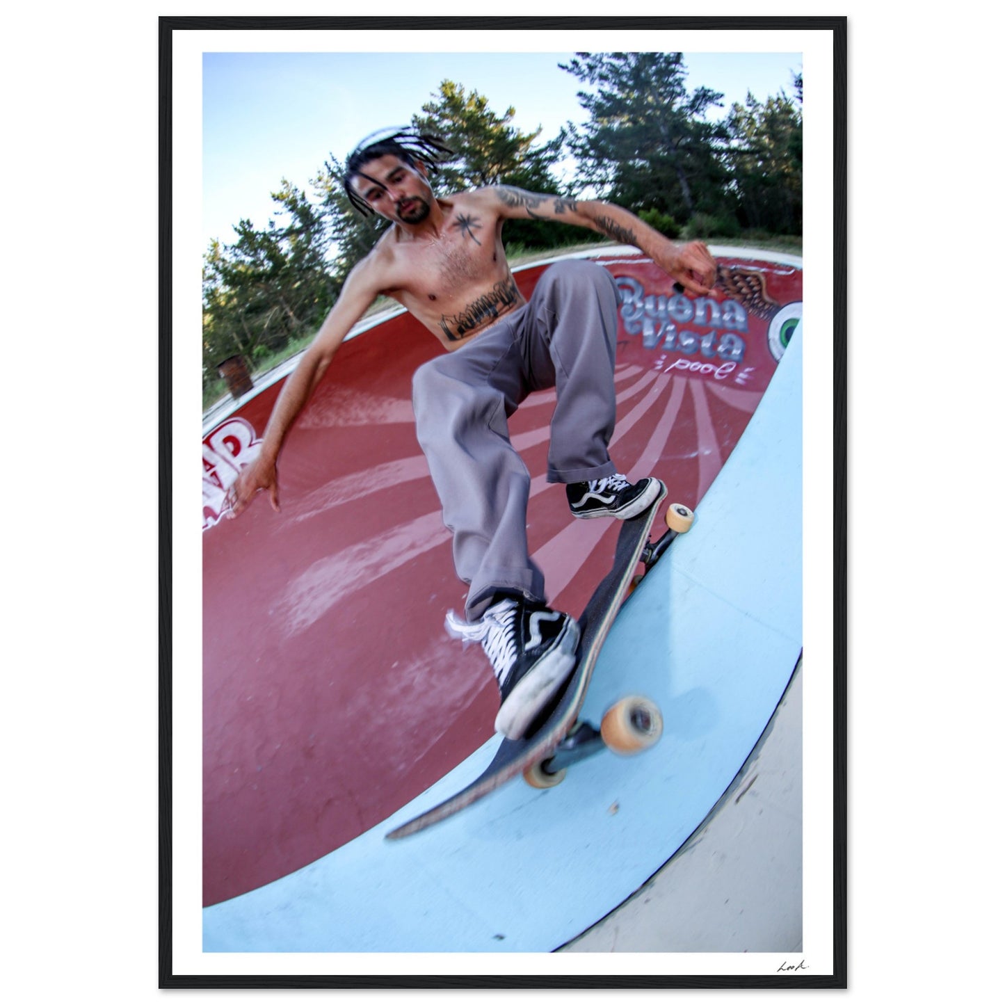 FS Feeble Buena Vista Pool - Premium Matte Paper Wooden Framed Poster