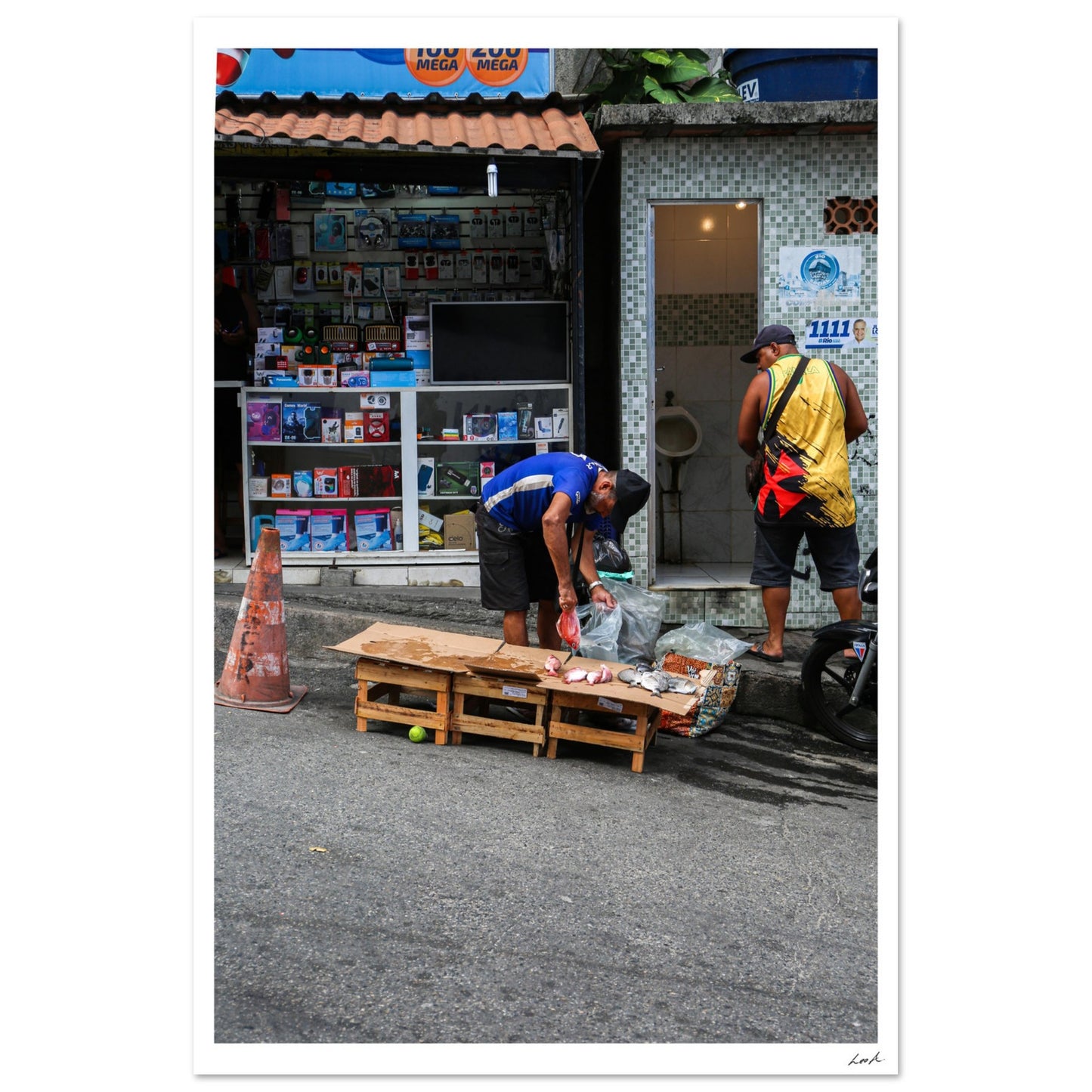 Street of RJ 2 - Premium Semi-Glossy Paper Poster