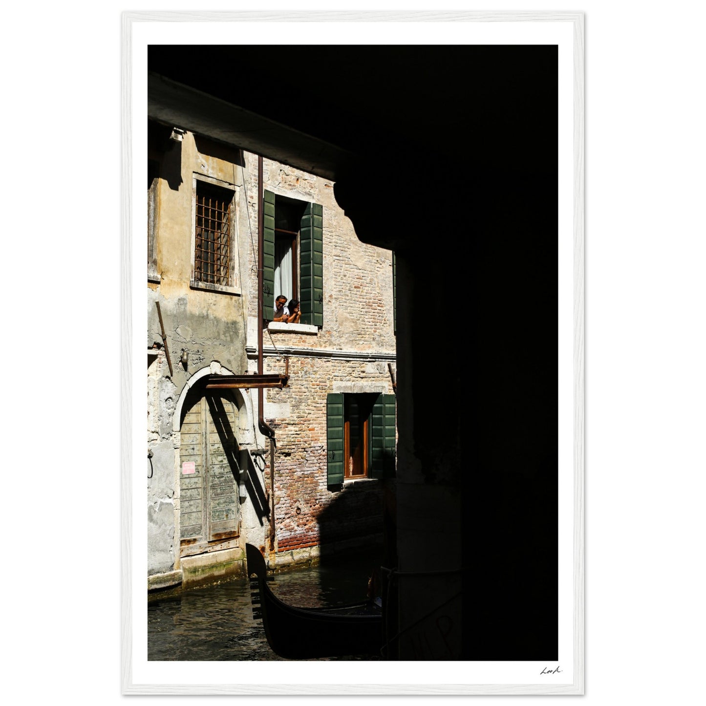Street of Venice 2 - Premium Matte Paper Wooden Framed Poster