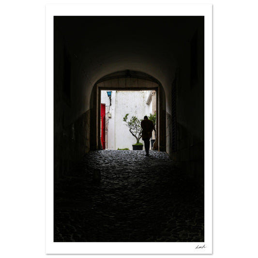 Street of Lisbon - Premium Semi-Glossy Paper Poster