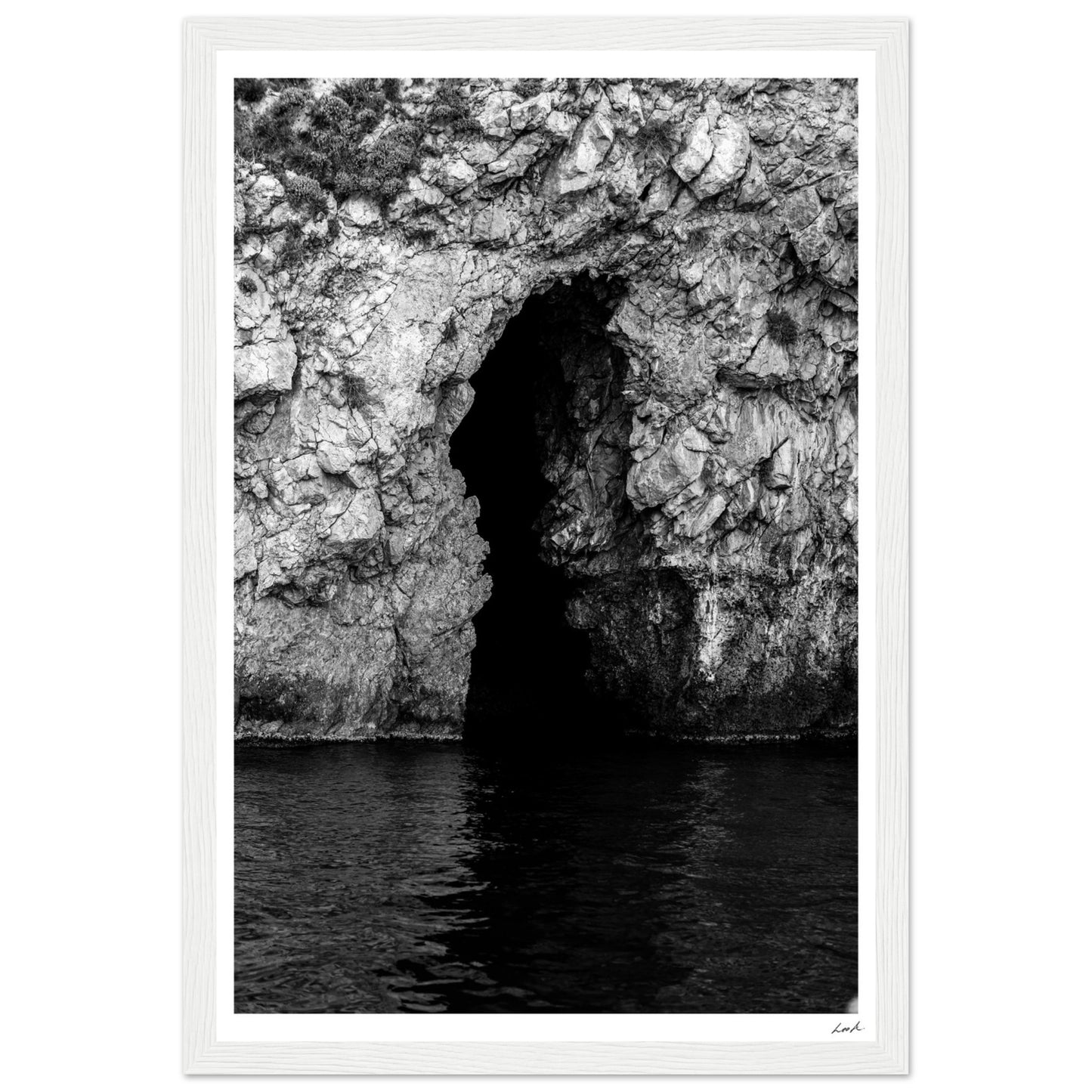 Taormina Cave - Premium Matte Paper Wooden Framed Poster