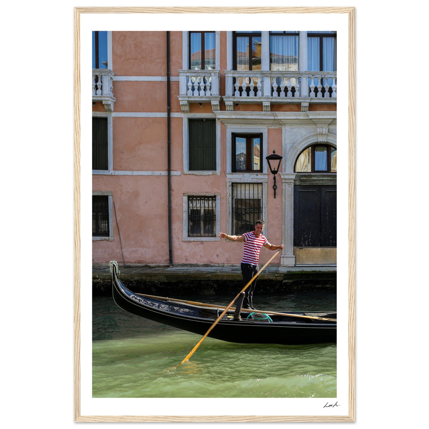 Street of Venice 8 - Premium Matte Paper Wooden Framed Poster