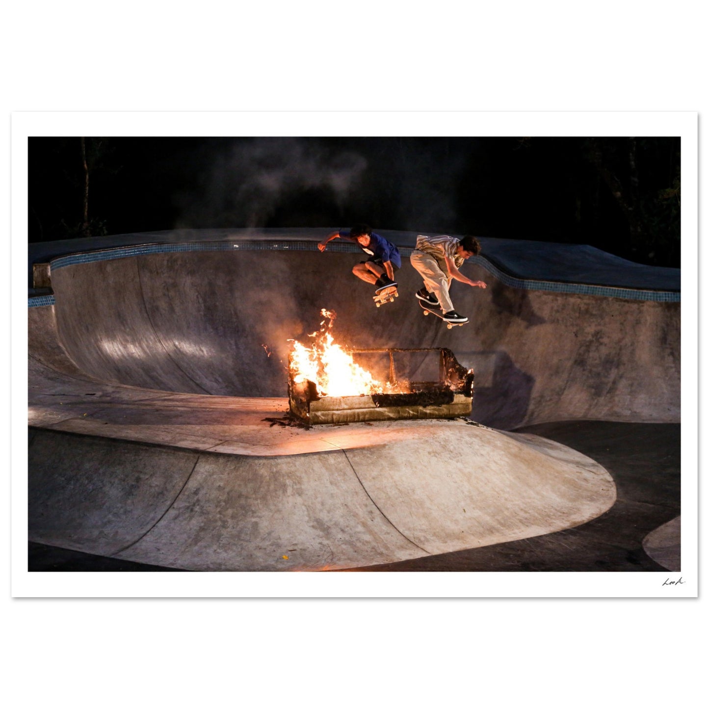 Sofa Fire - Classic Matte Paper Poster