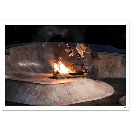 Sofa Fire - Classic Matte Paper Poster