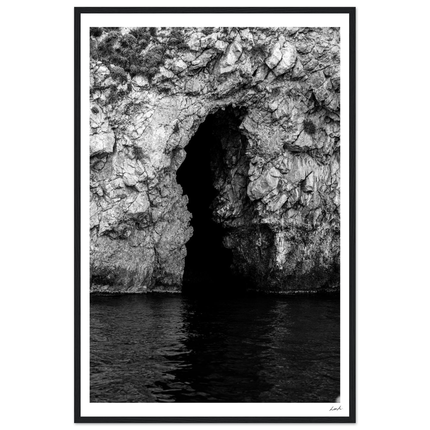 Taormina Cave - Premium Matte Paper Wooden Framed Poster