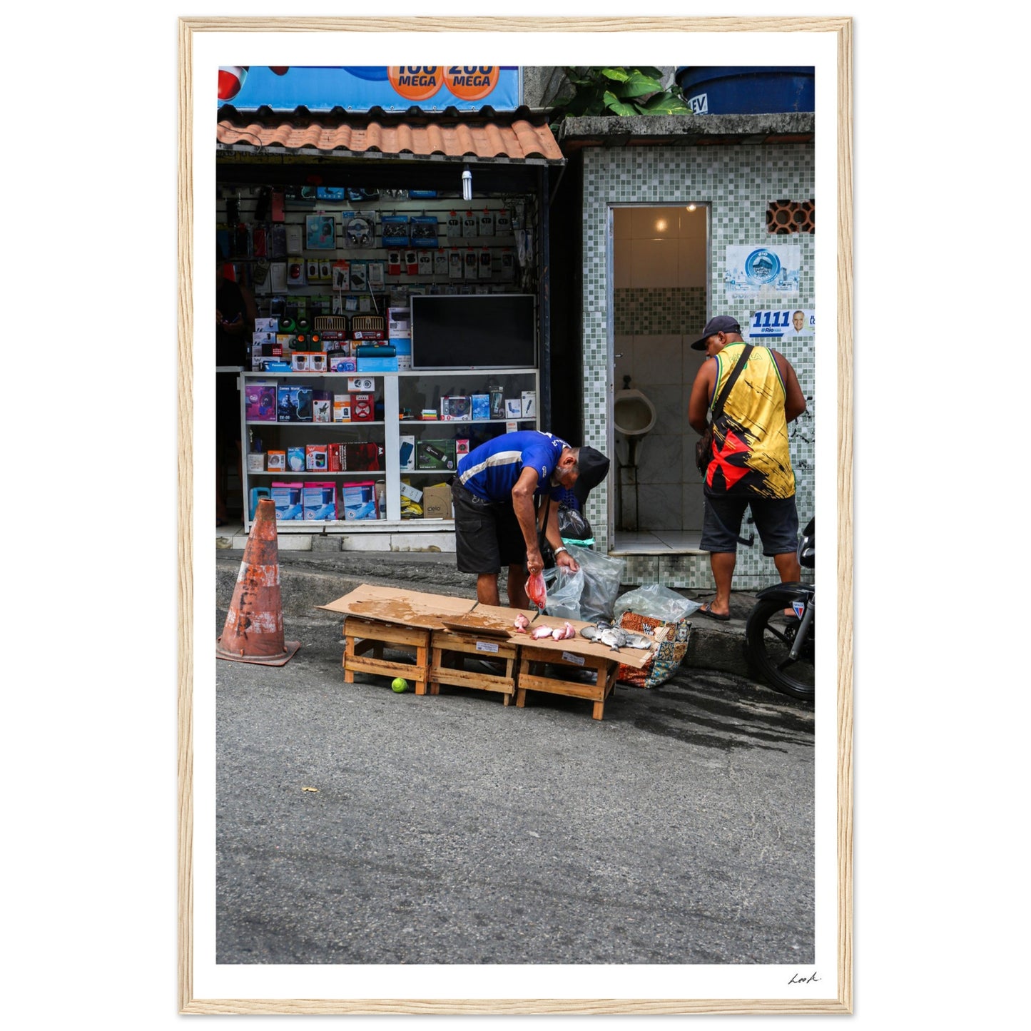 Street of RJ 2 - Premium Matte Paper Wooden Framed Poster