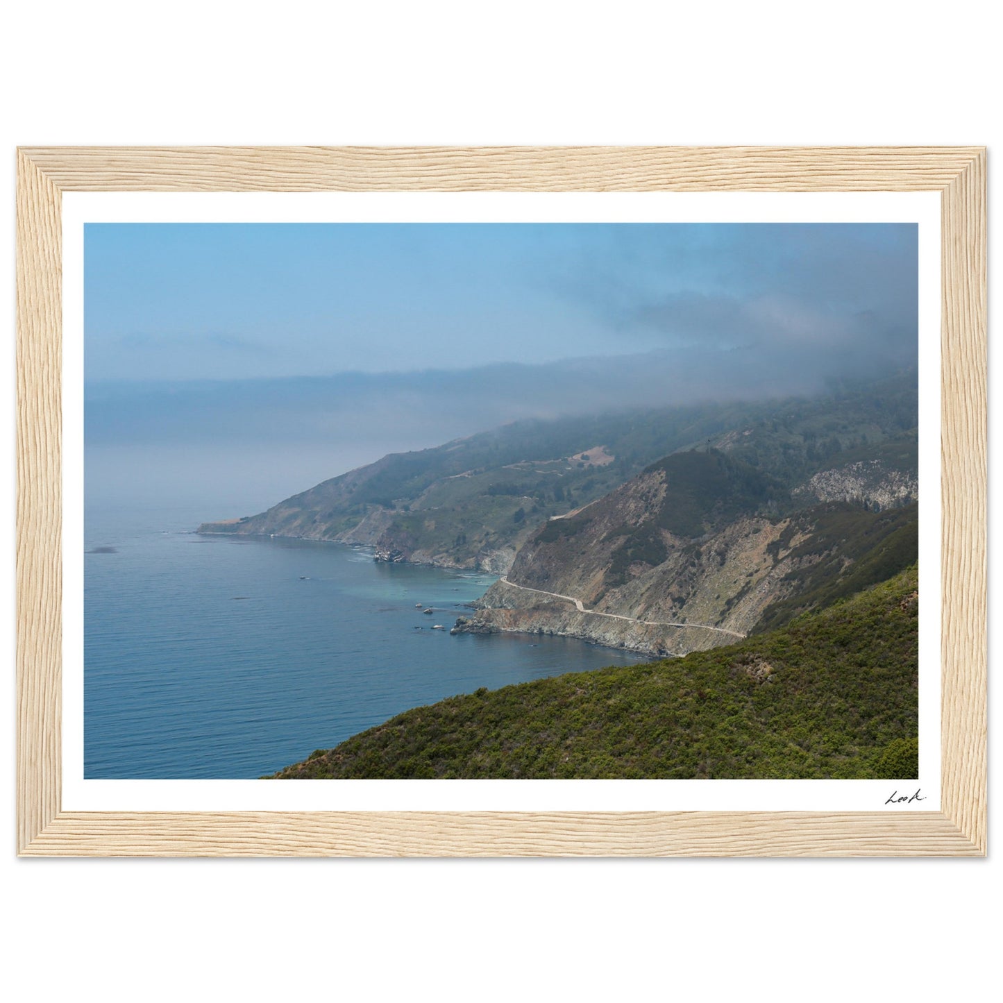 Big Sur Landscape - Premium Matte Paper Wooden Framed Poster